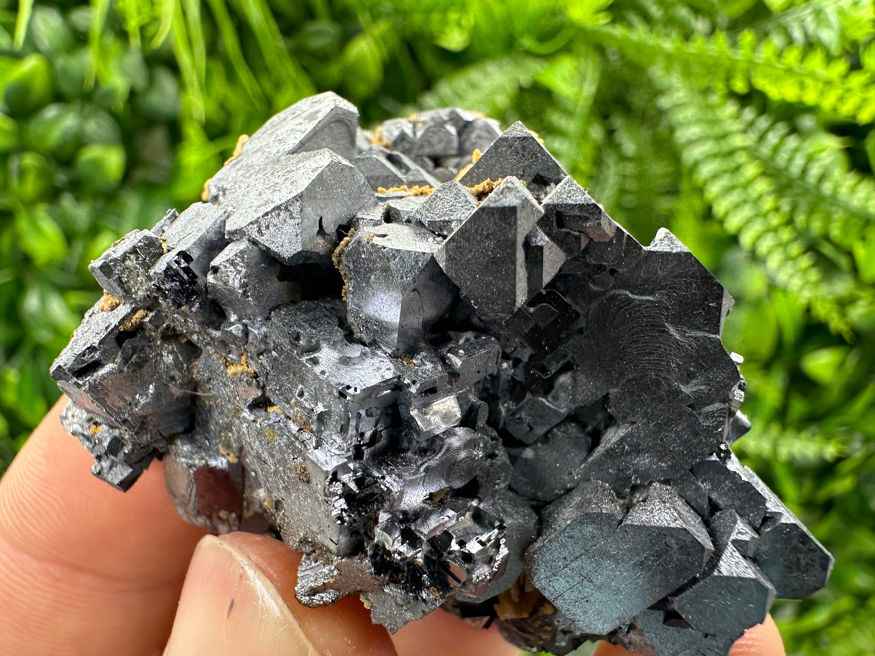 Rare Skeleton Galena Cluster: Natural Crystal Mineral Souvenir