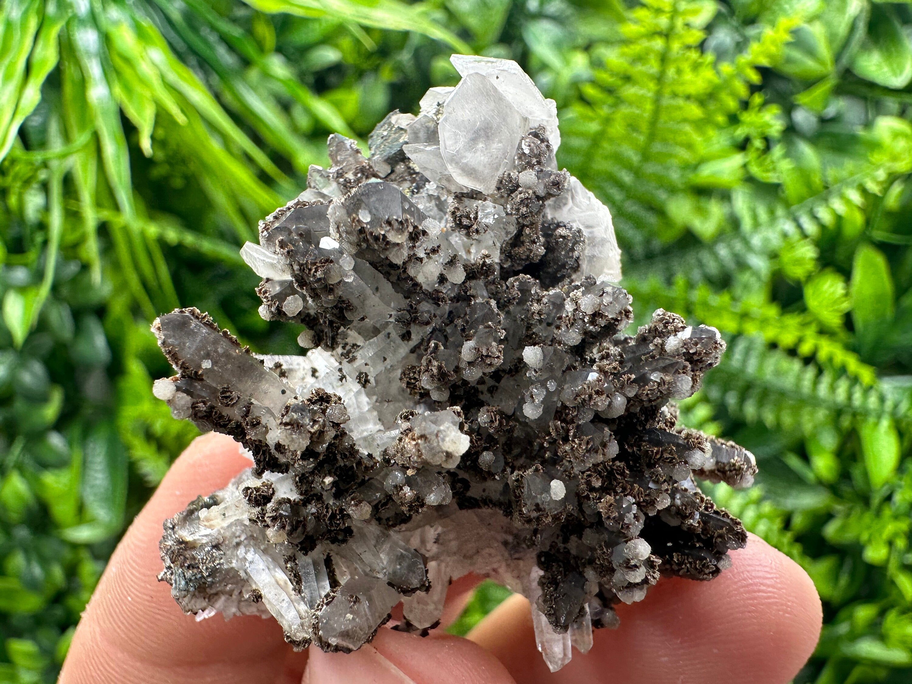 Quartz with Calcite: Bulgarian Crystal Home Decor Stone