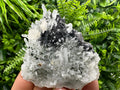 Sphalerite on Quartz Cluster, Natural Minerals Specimen, Home Decor Stone