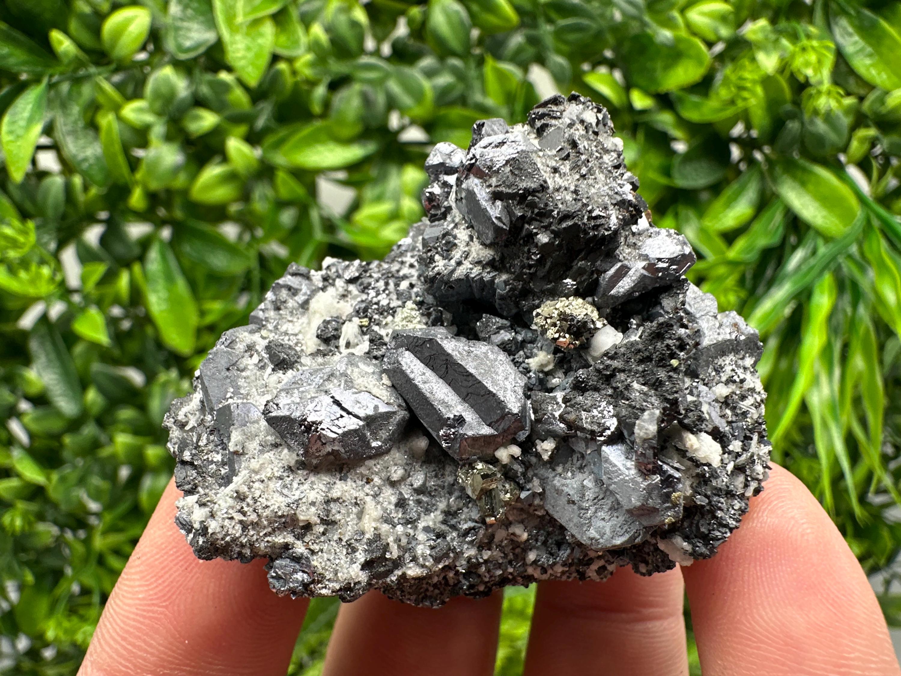 Stunning Shpinel Galena on Sphalerite from Borieva mine,Madan,Bulgaria,Natural,collectible mineral specimen,home decor,collectible’s crystal