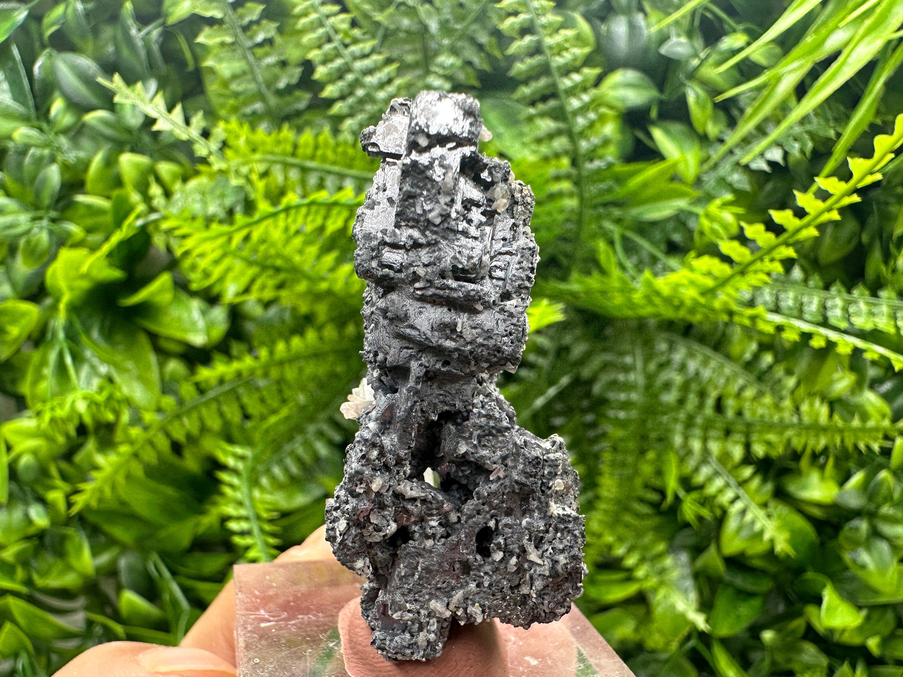Rare Skeletal Galena Cluster, Bulgaria Mineral Specimen