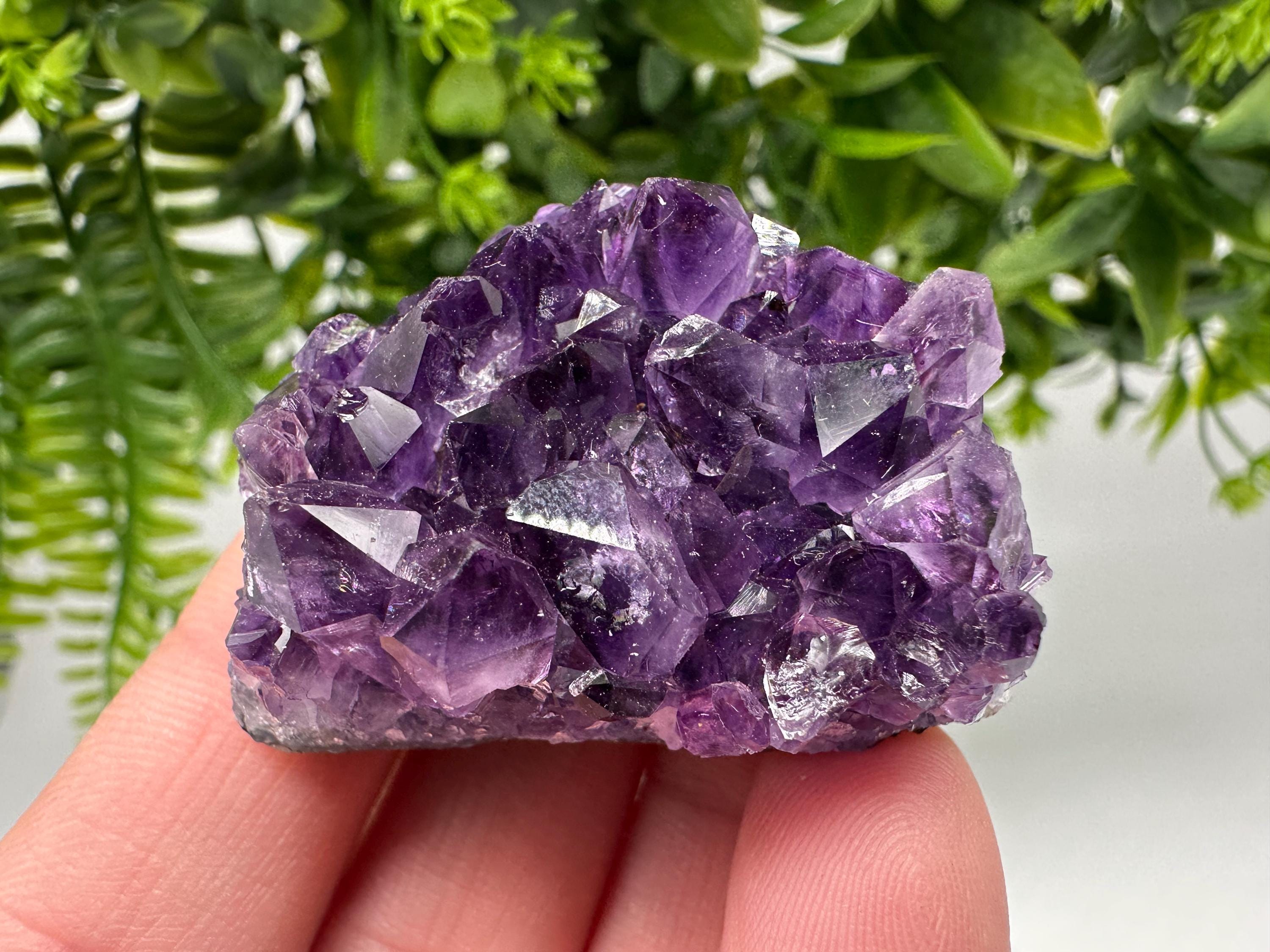 Uruguay Amethyst Crystal: Purple Quartz Home Decor, Energy Stone
