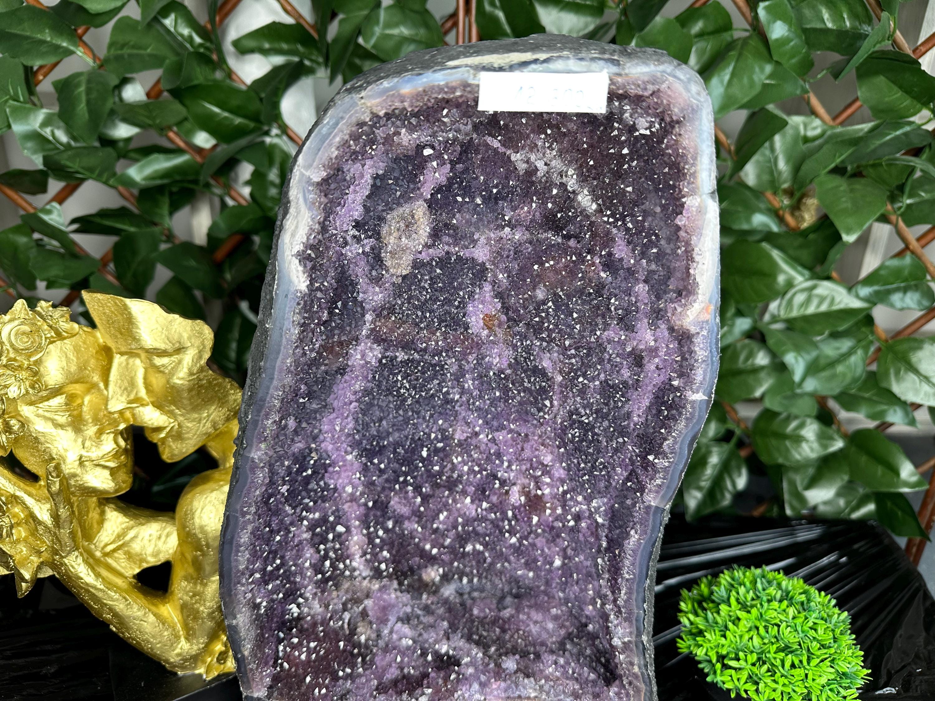 Large Amethyst Geode, Brazil Mineral Specimen, Purple Quartz