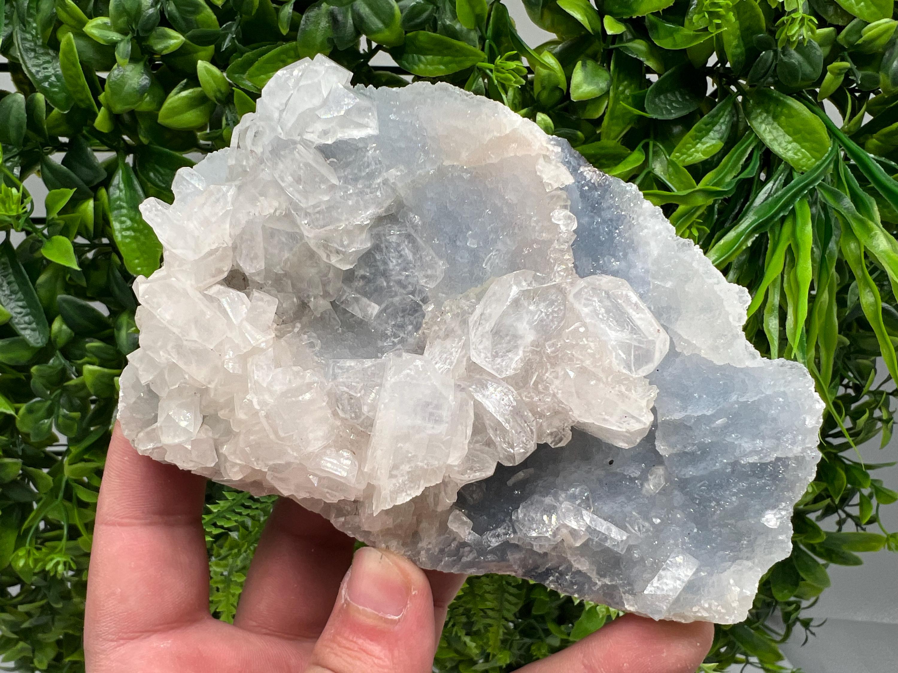 STUNNING Transparent Apophyllite on Chalcedony,natural, collection minerals specimen,India Minerals,Crystal, Stone Mineral Specimens India