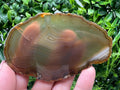 Large Agate Slice: Polished Quartz Crystal Healing Stone, Coaster Ornament