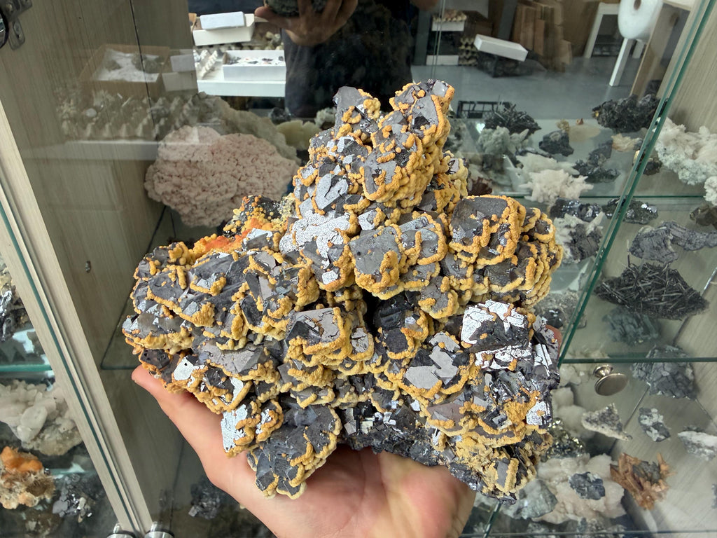Galena Dolomite Cluster, Krushev dol Bulgaria Mineral Specimen