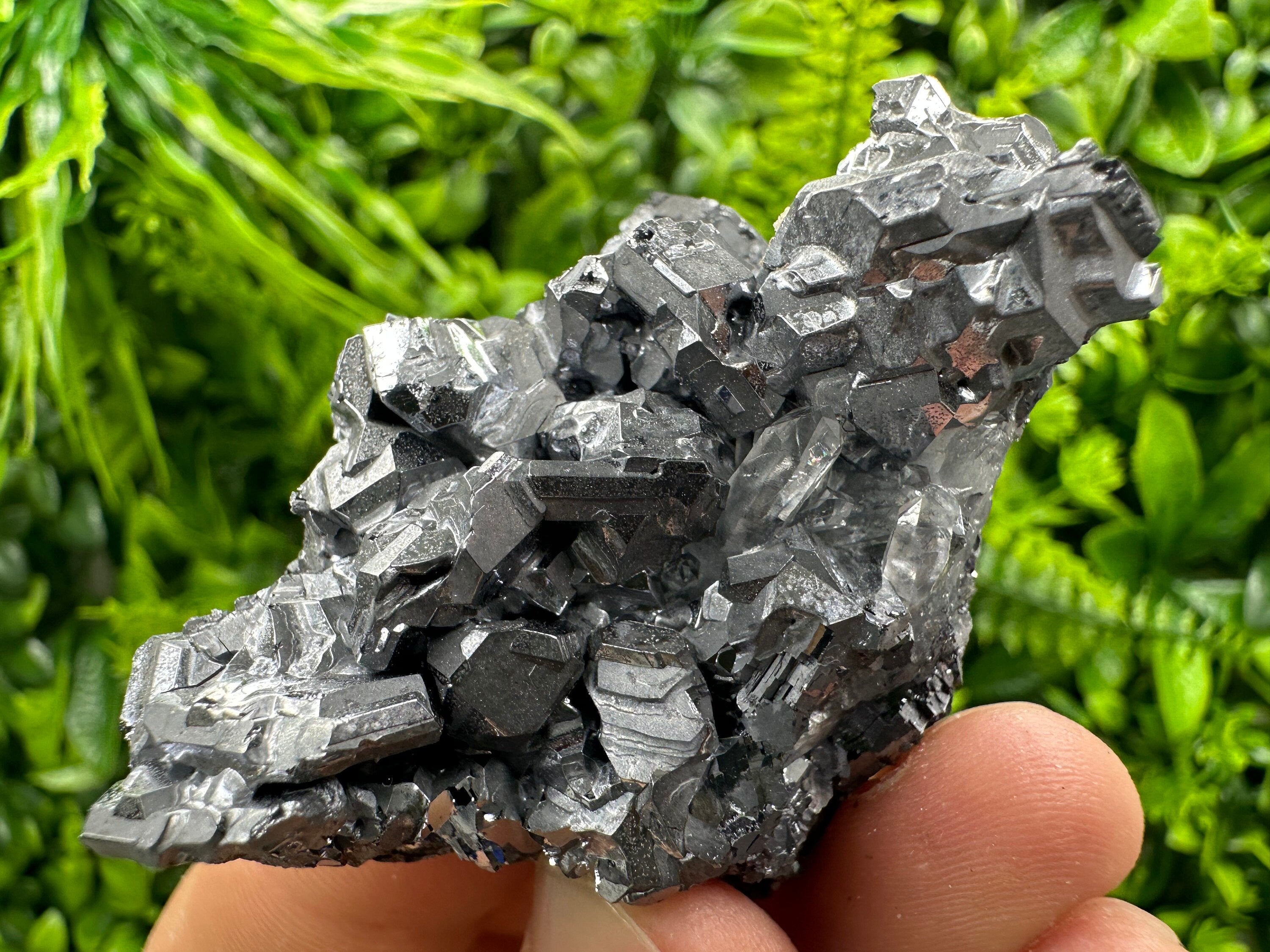 Galena Spinel Quartz Twinning Crystal - Kryshev Dol, Bulgaria