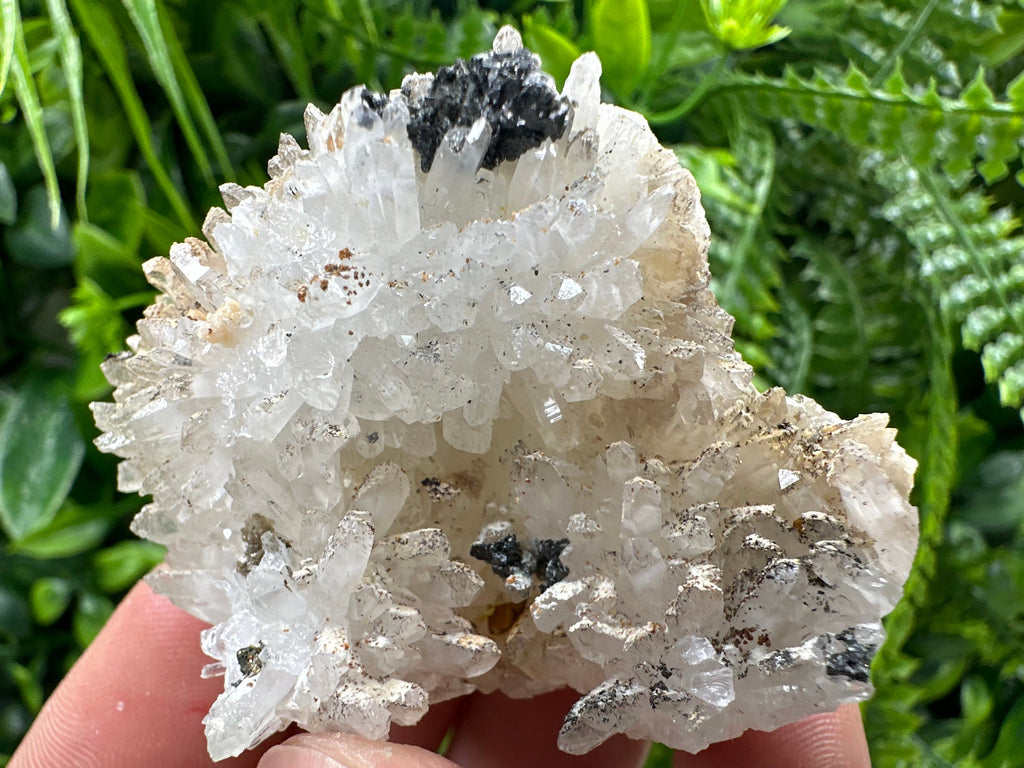 Quartz with Chalcopyrite and Sphalerite, Natural Minerals Home Decor Stone