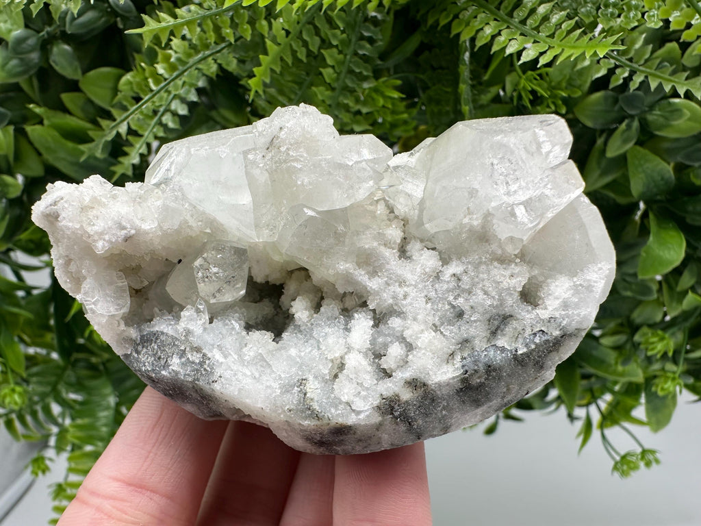 Apophyllite Stilbite Chalcedony Specimen: India Minerals Crystal Collection