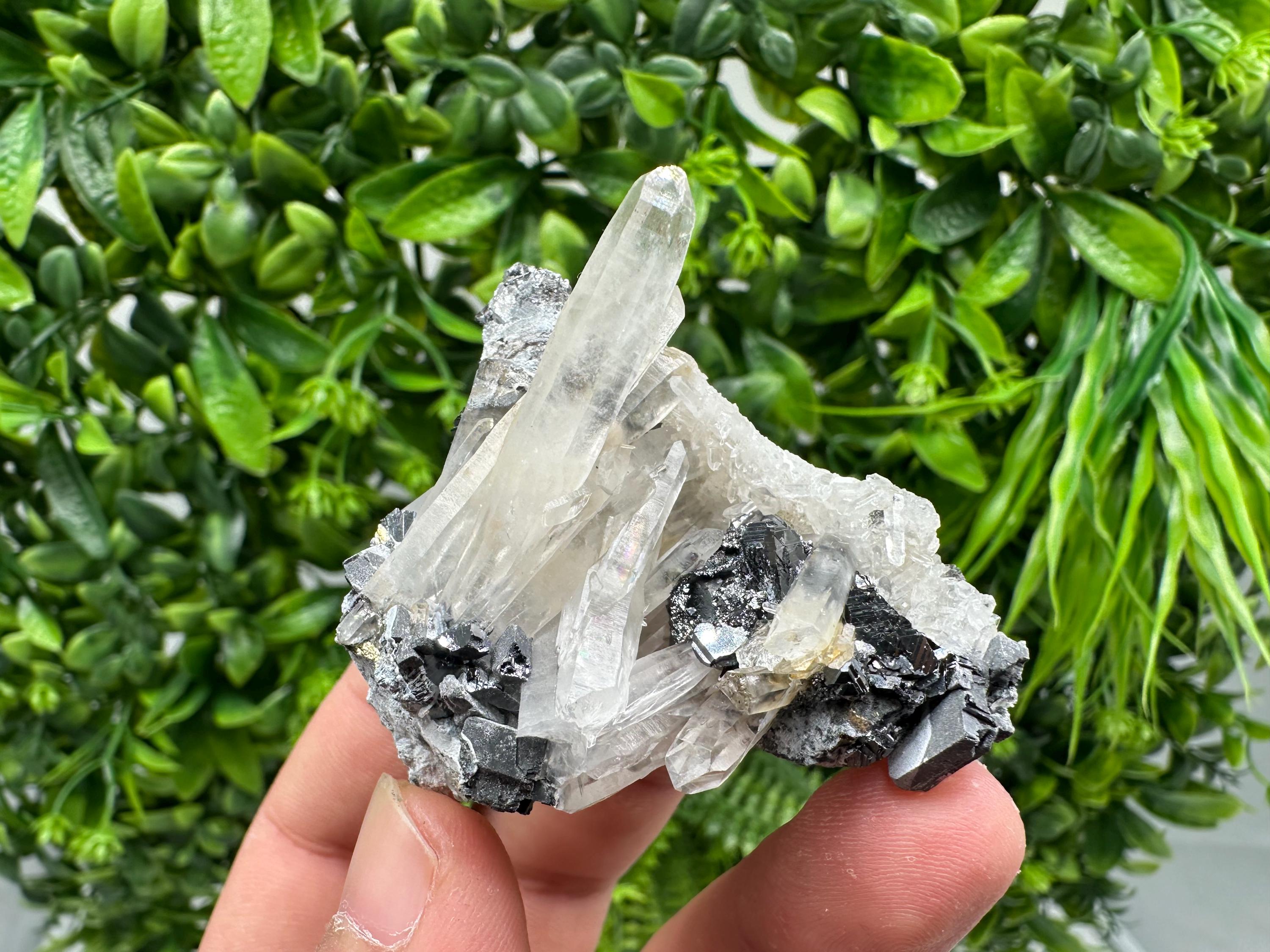 Wonderful Sphalerite Chalcopyrite on  Quartz whit Hematite feom 9 th September mine,Bulgaria,natural,collection mineral specimen,gift