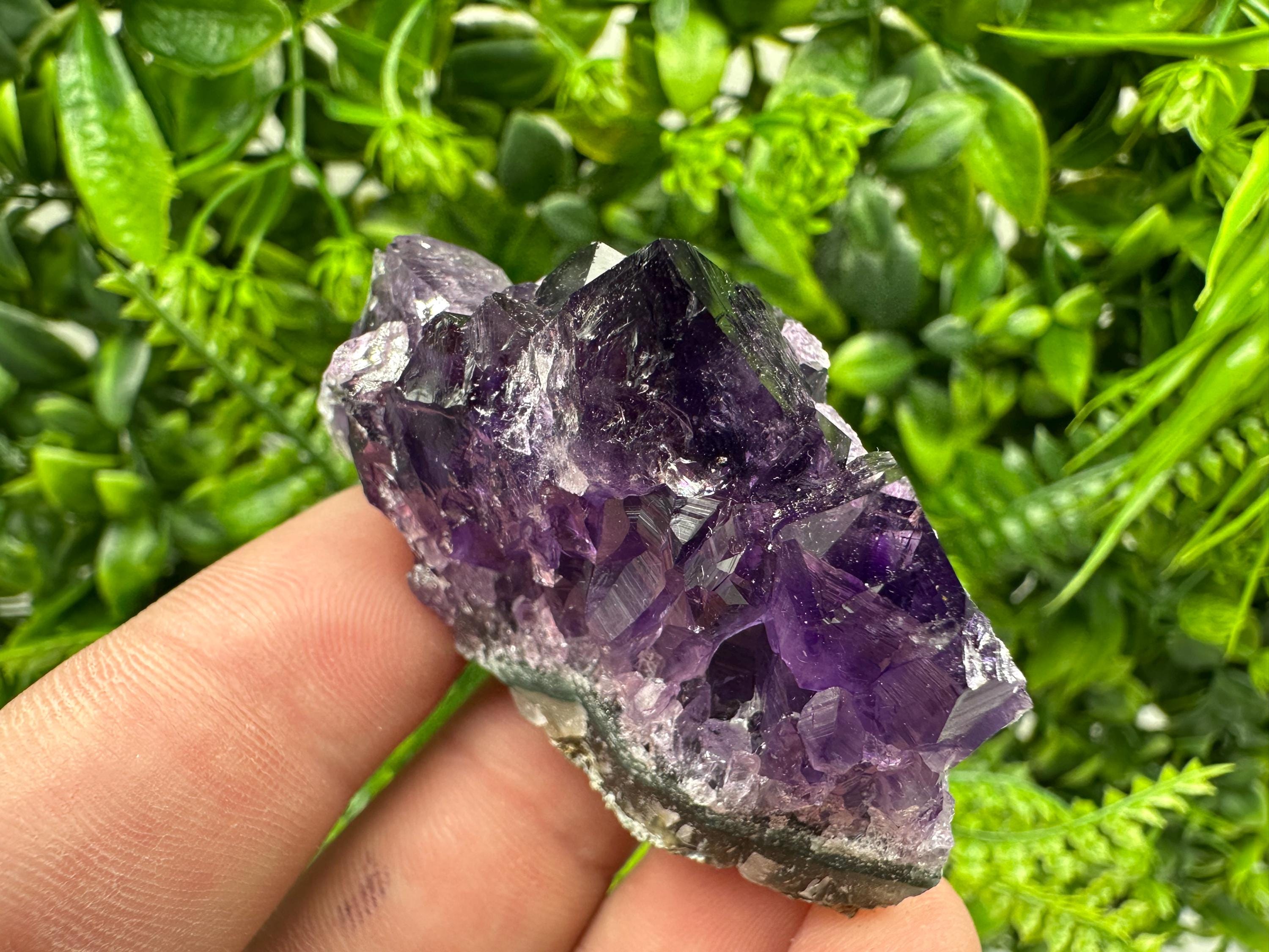 Uruguay Amethyst Crystal: Purple Quartz Home Decor, Energy Stone