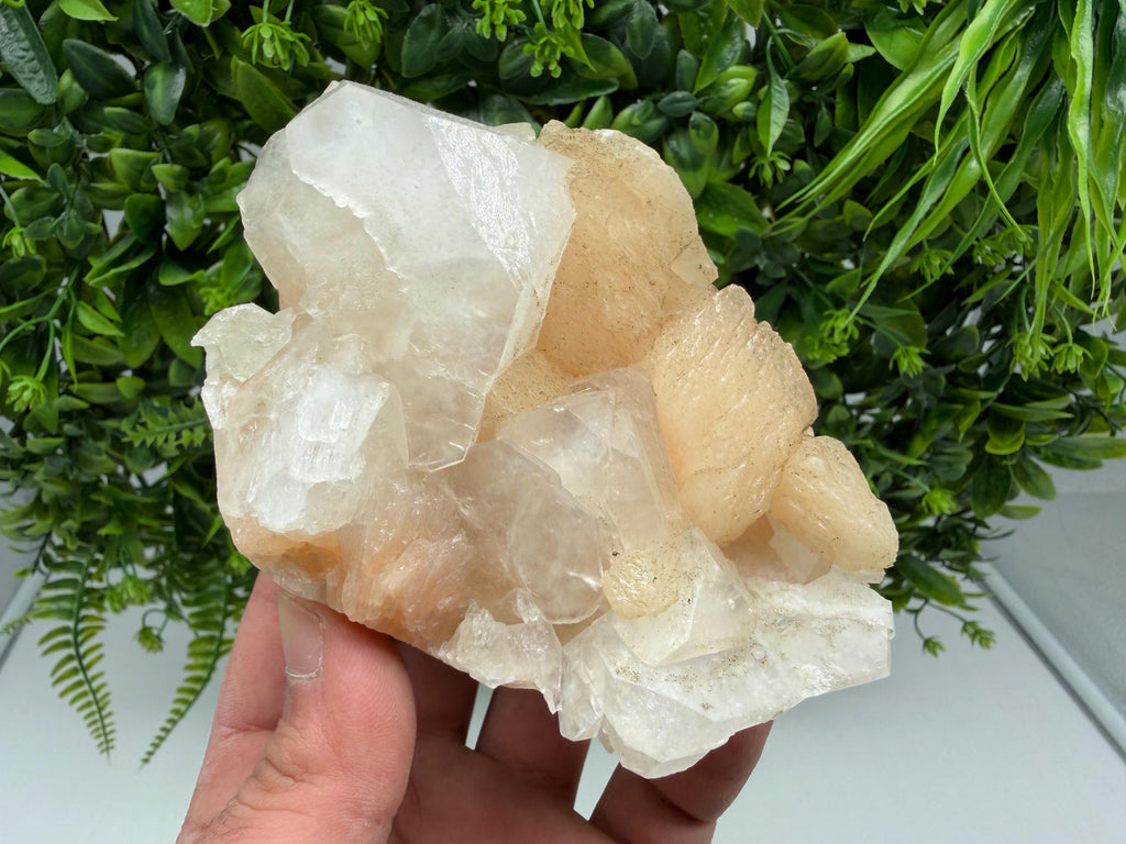Apophyllite Stilbite Chalcedony Specimen: India Minerals, Crystal Stone