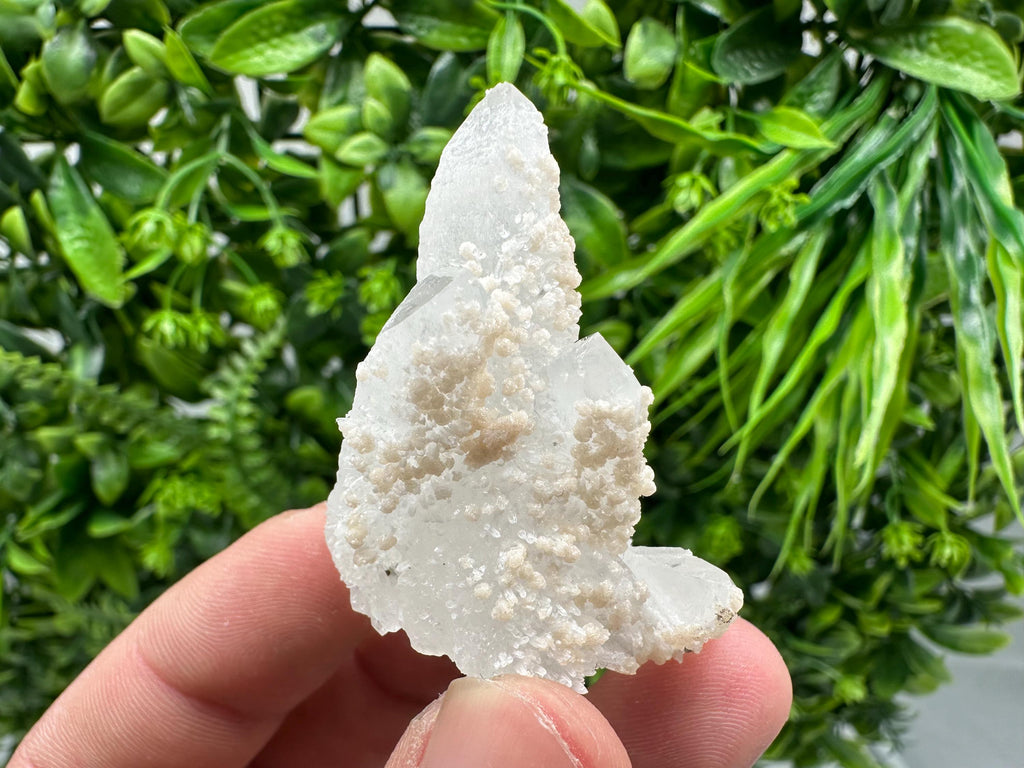 Calcite on Quartz,Pyrite Mineral Specimen Krushev dol  Mine, Bulgaria