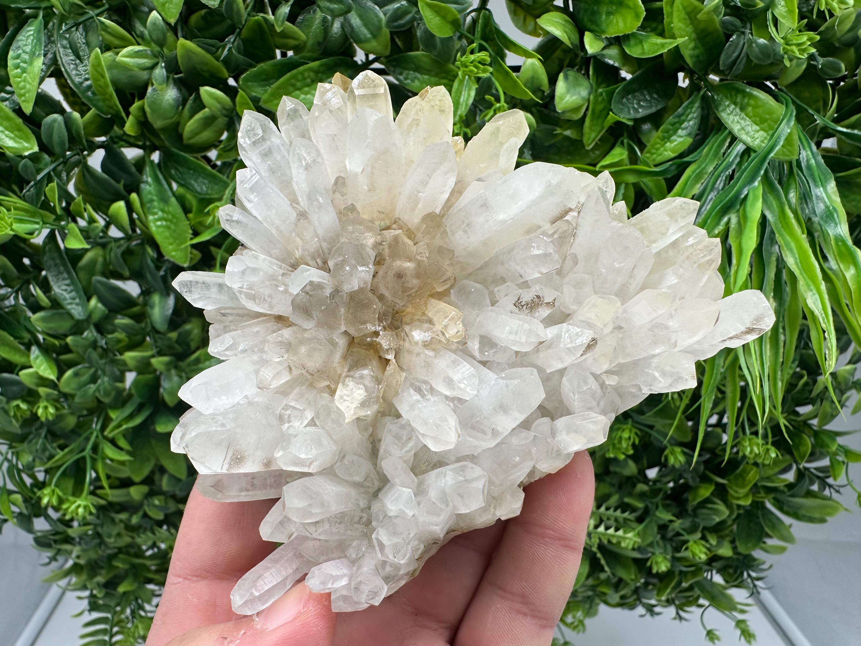 Quartz with Limonite Minerals: Crystal Home Decor Stone Collection