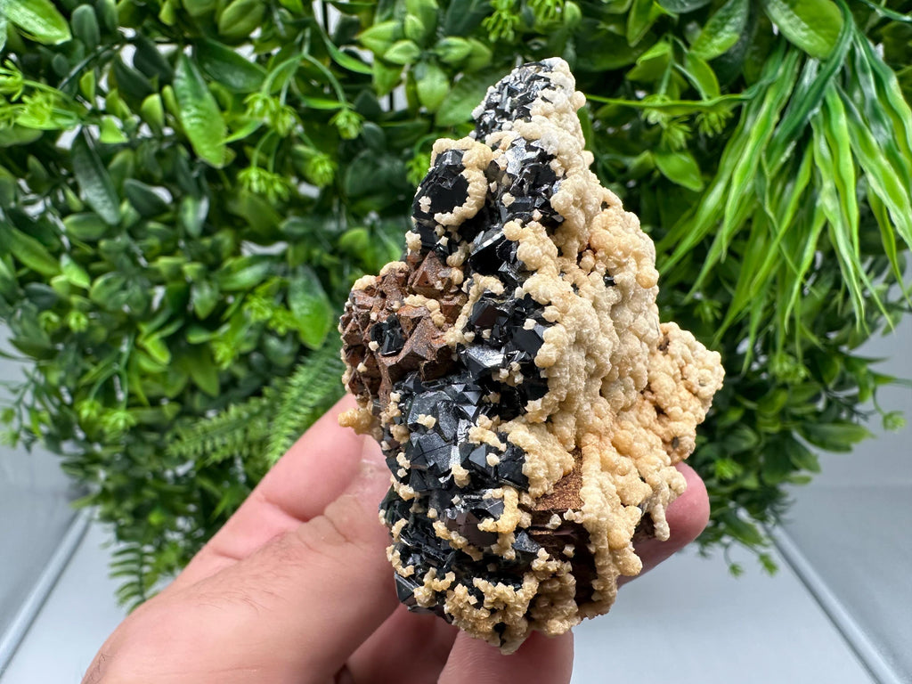 Lovely Calcite whit chlorite on Sphalerite feom Borieva mine Madan Bulgaria natural minerals home decor souvenir gift collection specimen
