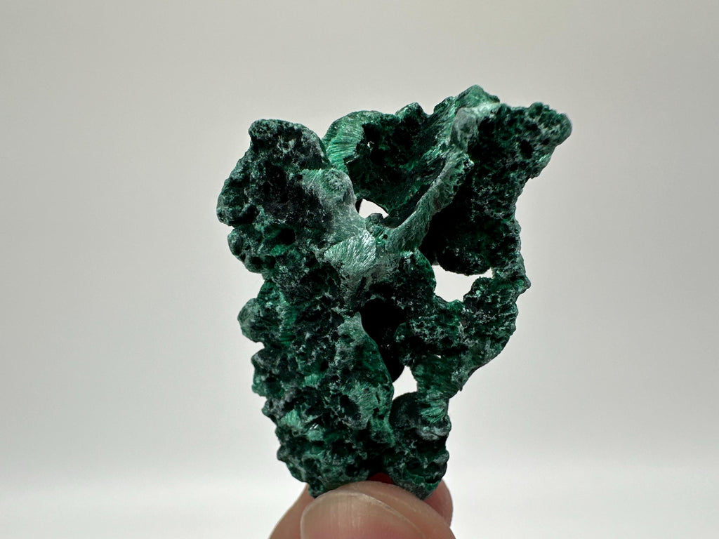 Polished Green Malachite Crystal, Congo Mineral Specimen