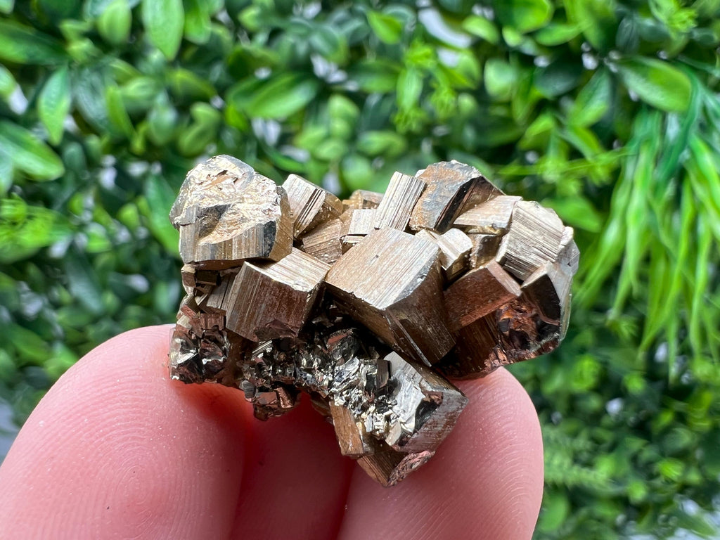 Rainbow Pyrite with Calcite, Natural Crystal Home Decor