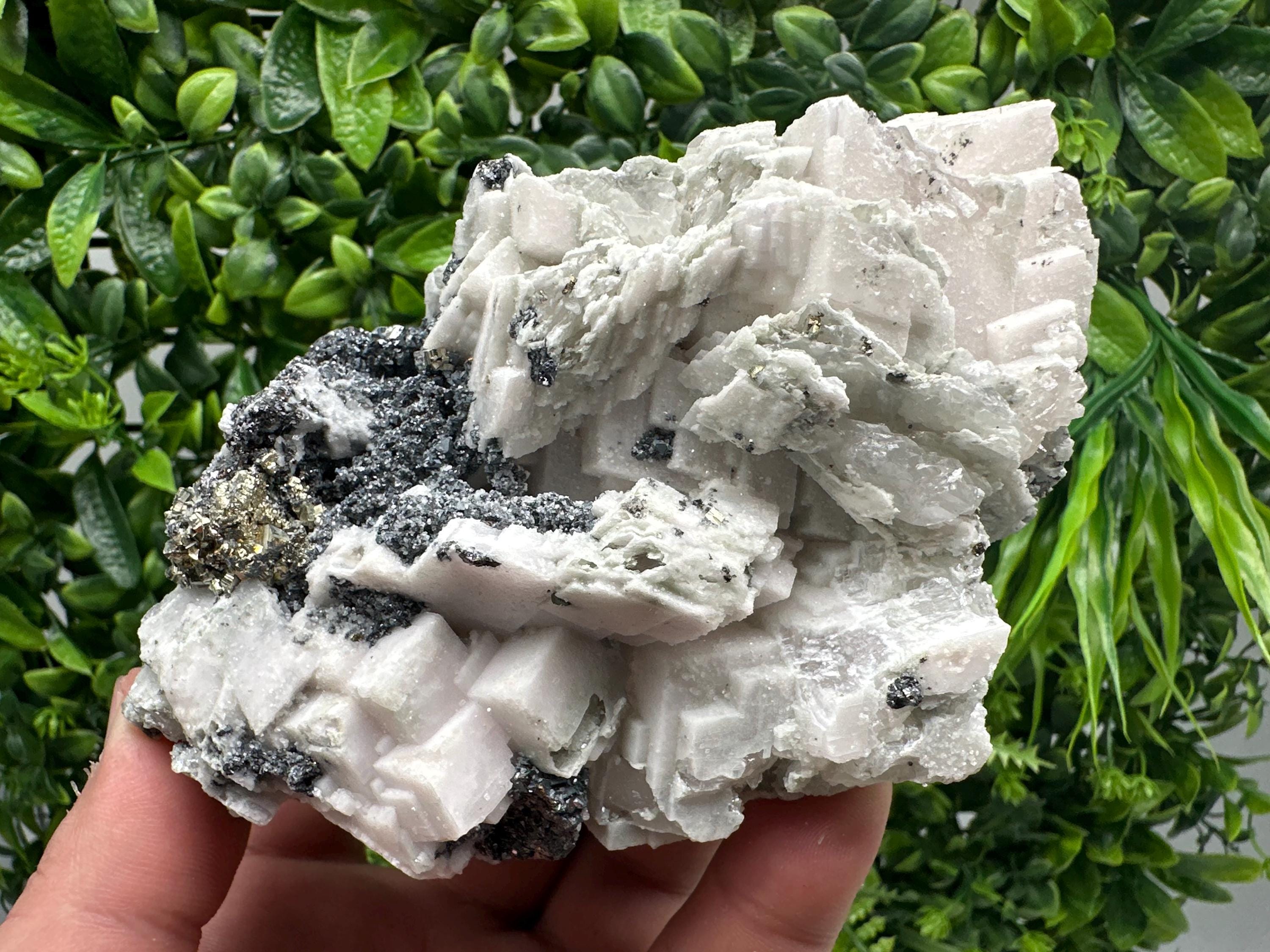 Galena Sphalerite Calcite Mineral Specimen, Madan Bulgaria