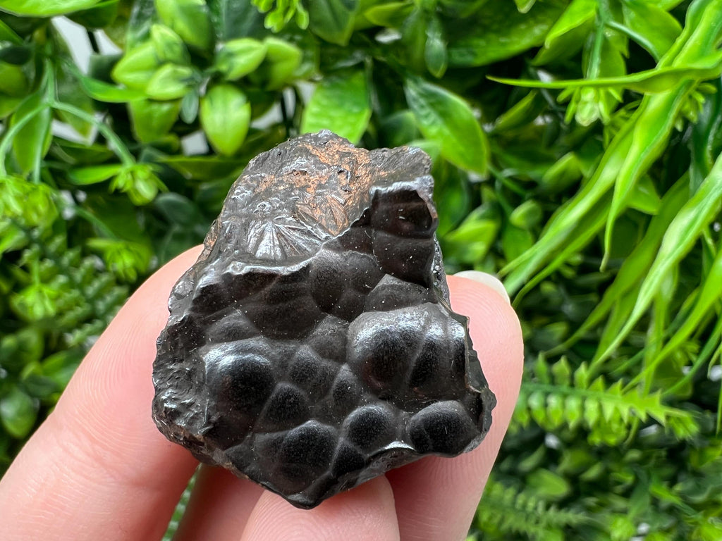 Botryoidal Black Hematite Specimen: Moroccan Crystal, Reiki Chakra Stone