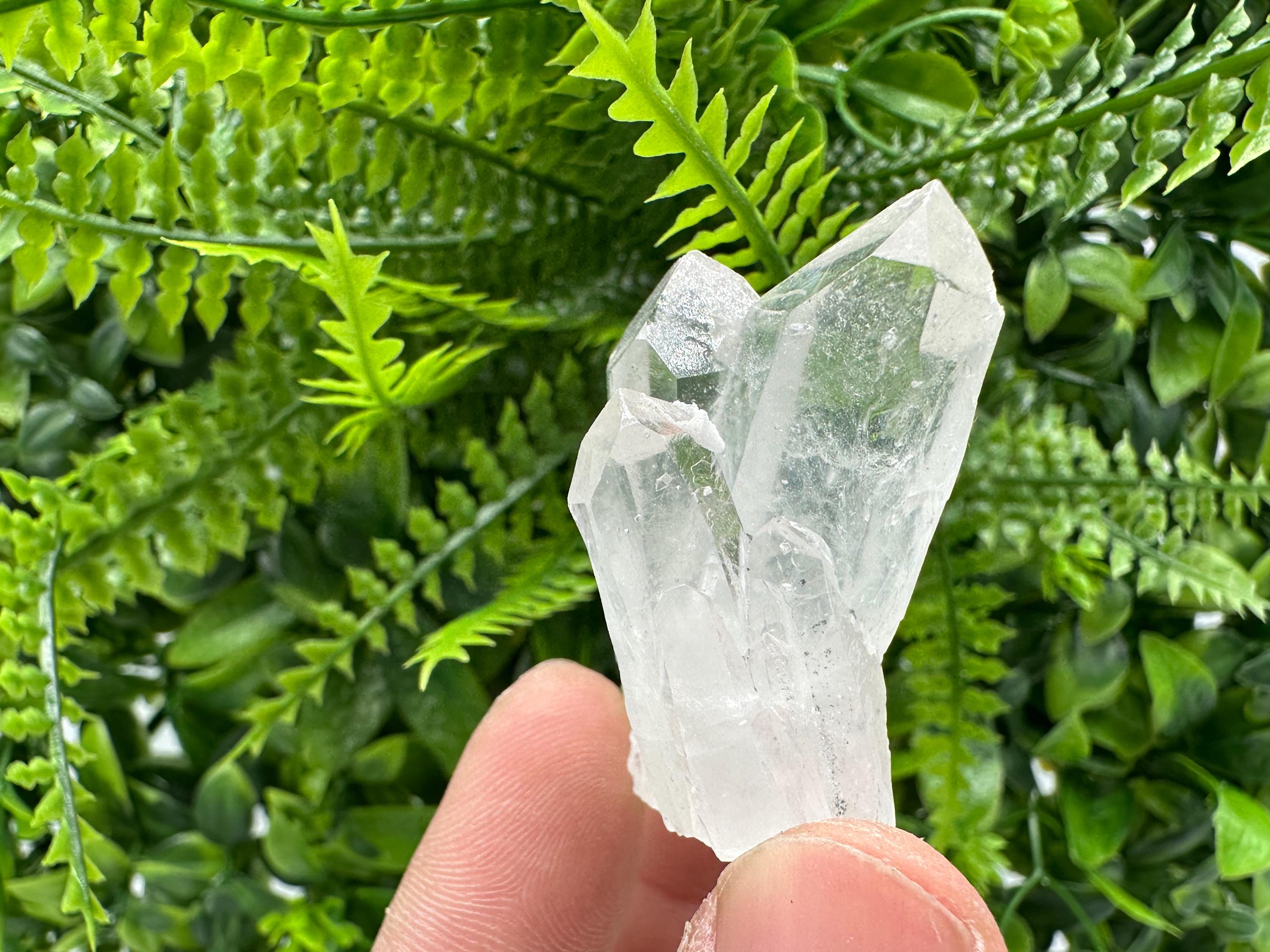 Transparent Quartz Crystal Cluster, Djurcovo Mine, Bulgaria, Rare Mineral Specimen
