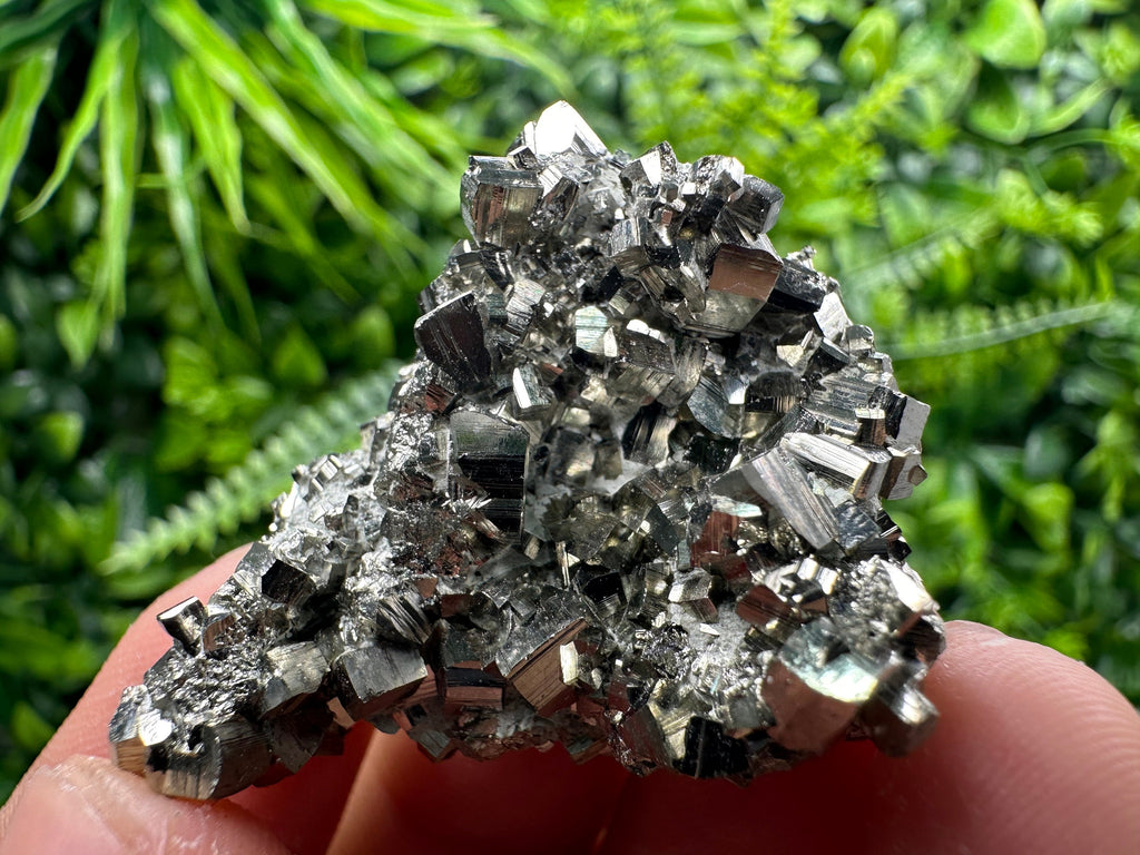 Golden Pyrite Cluster, Rare Crystallization, Natural Mineral Specimen