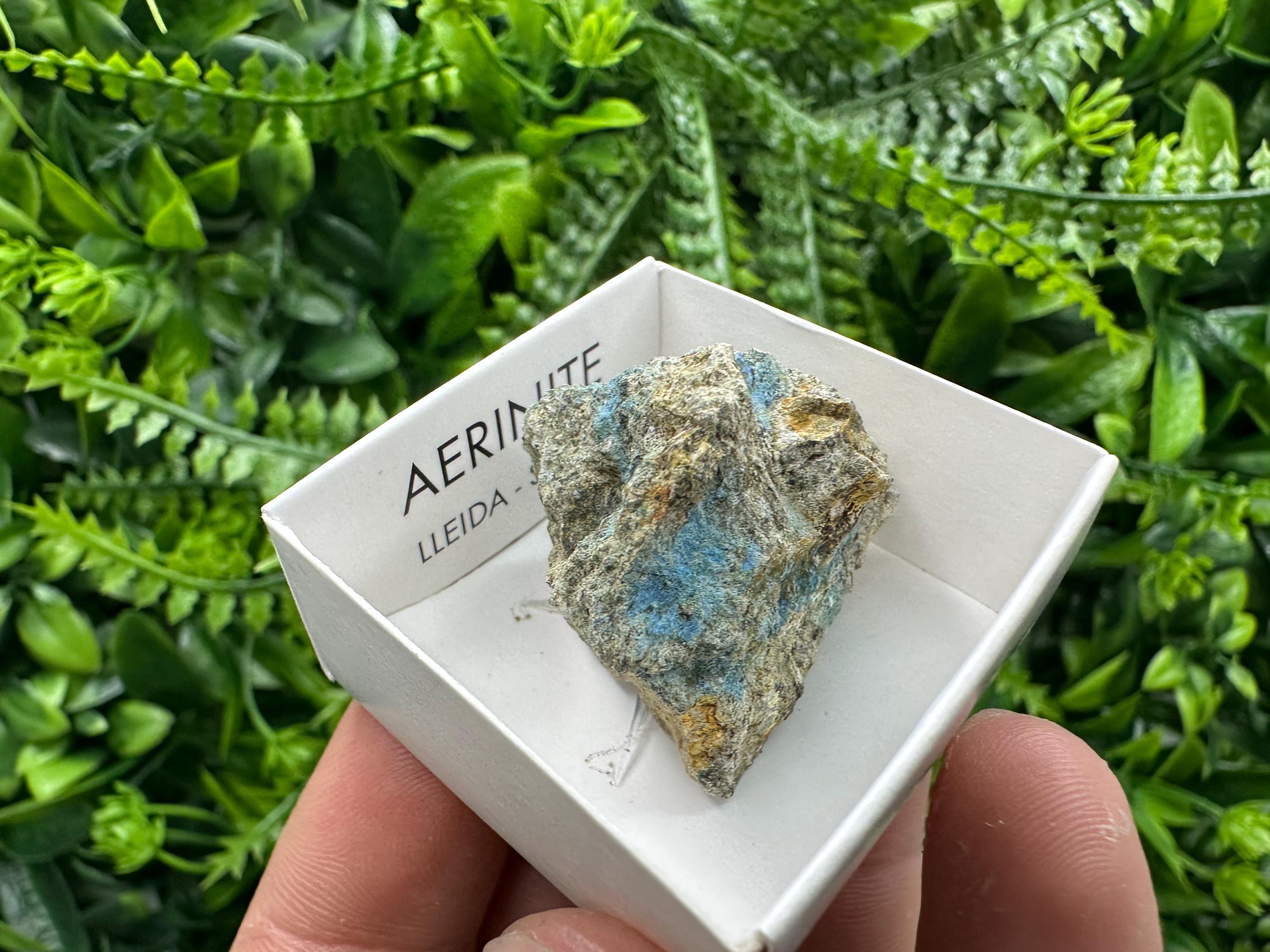Rare Raw Aerinite Mineral Specimen, Lleida Spain