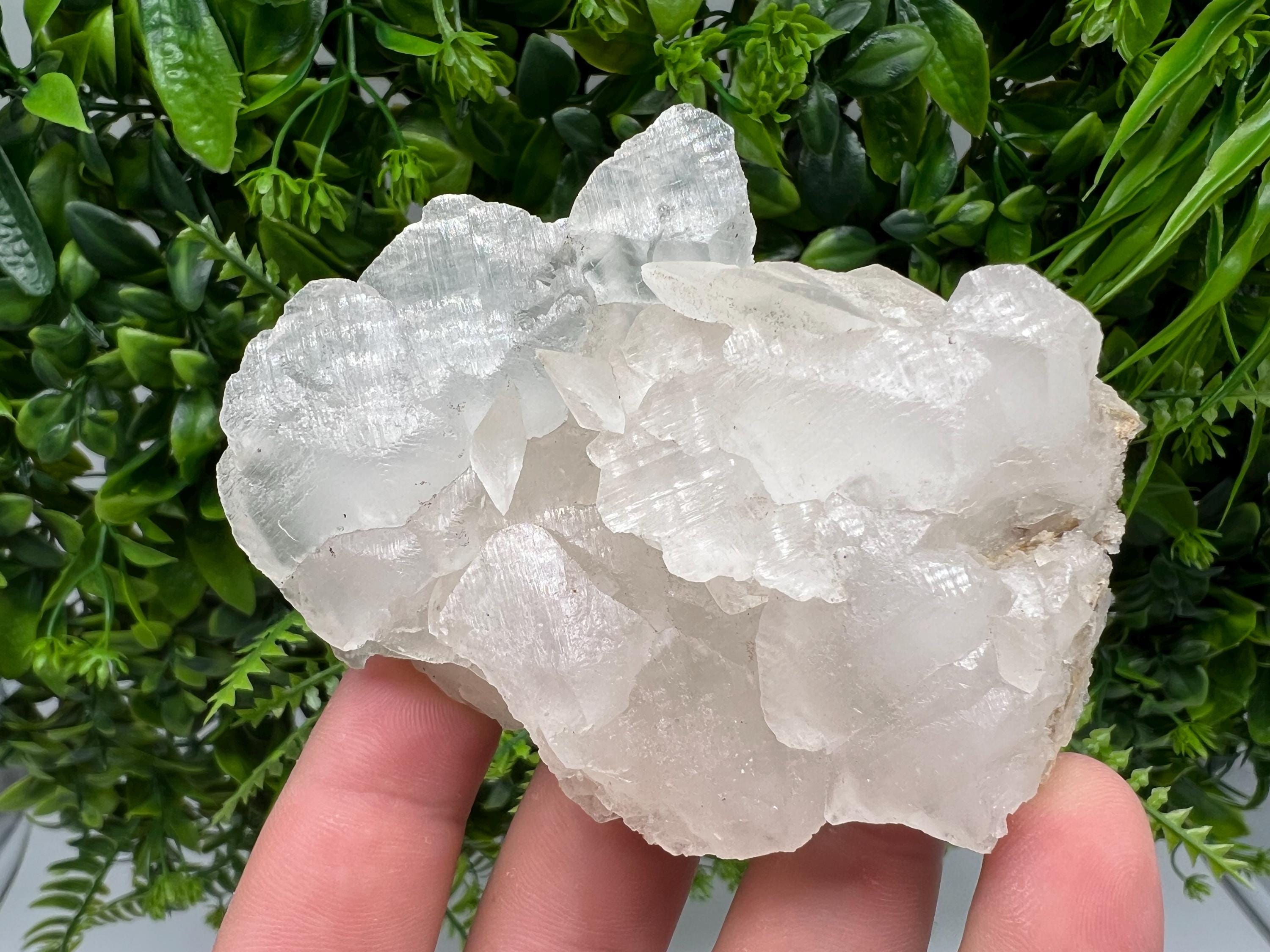 White Calcite on Matrix: Madan Bulgaria Crystal Mineral