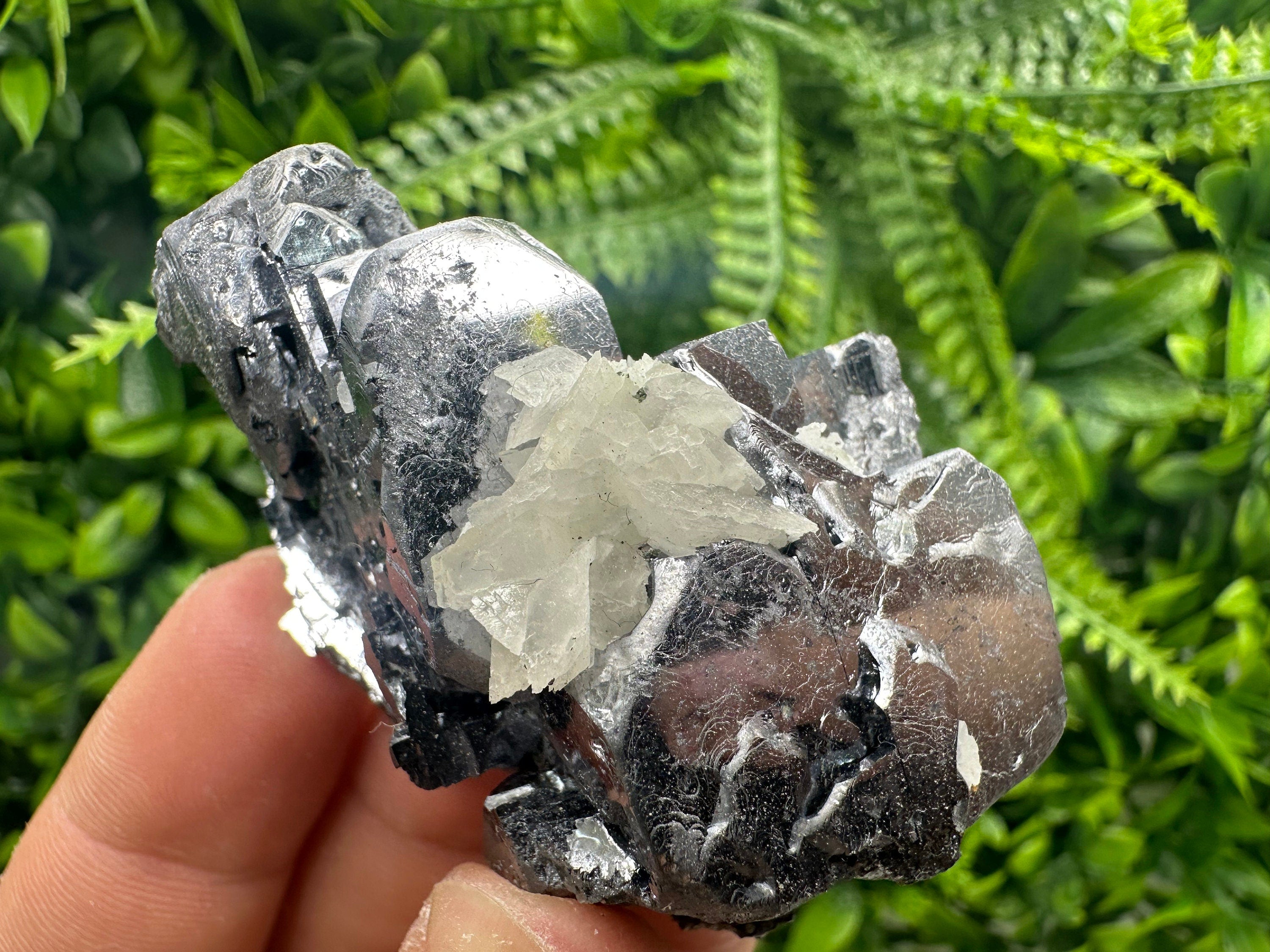 Galena on Sphalerite & Quartz, Bulgaria Mineral Specimen
