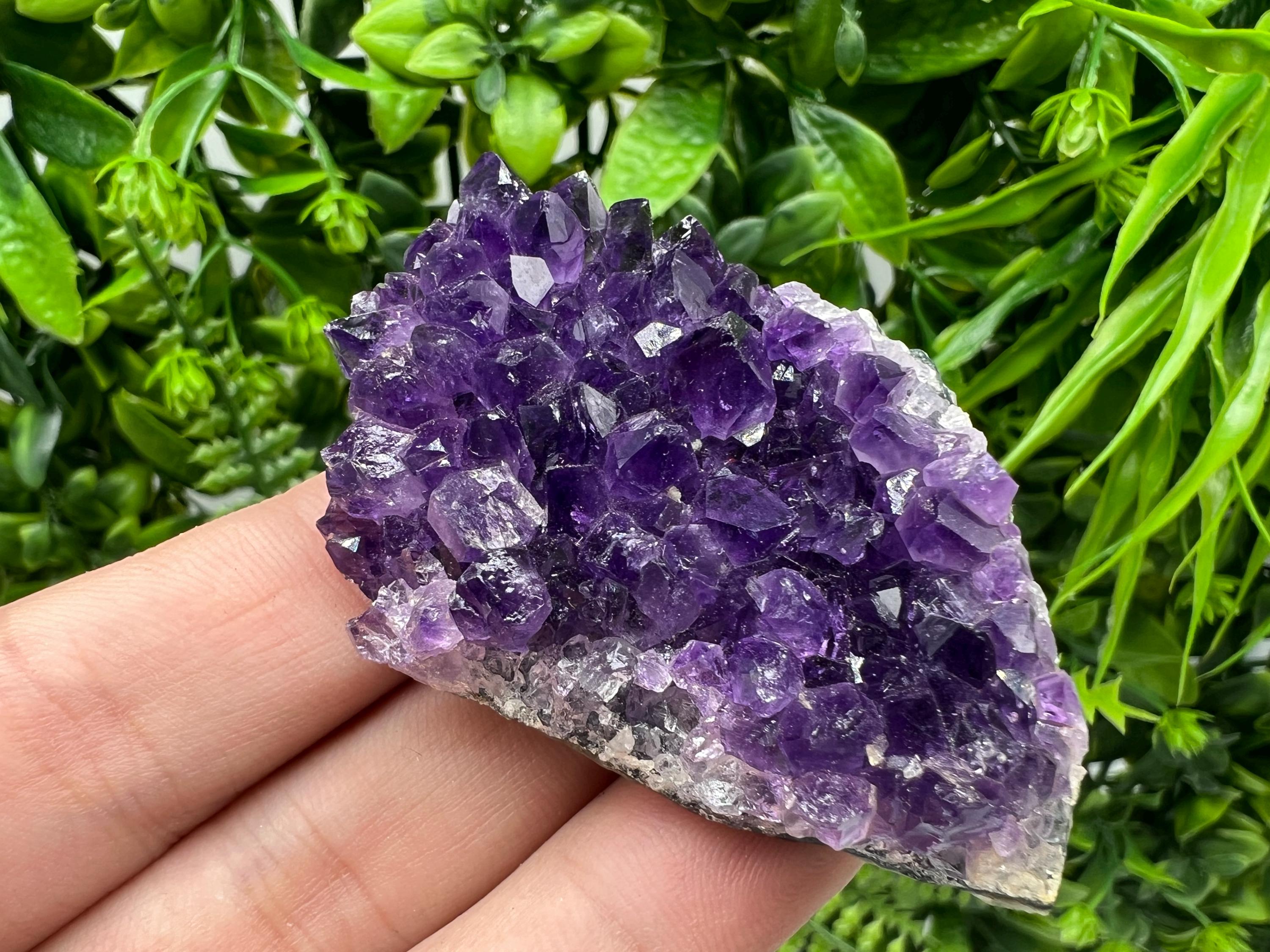 Uruguay Amethyst Crystal: Purple Quartz Home Decor, Energy Stone