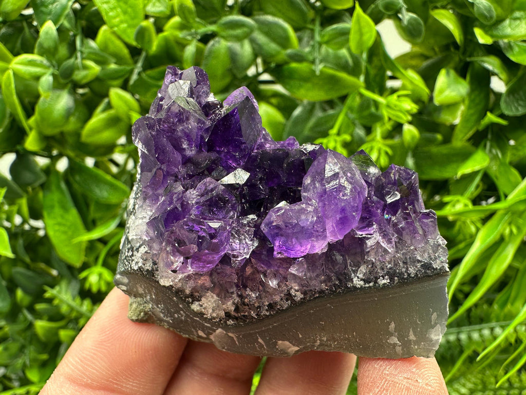Uruguay Amethyst Cluster: Natural Purple Quartz Crystal, Home Decor