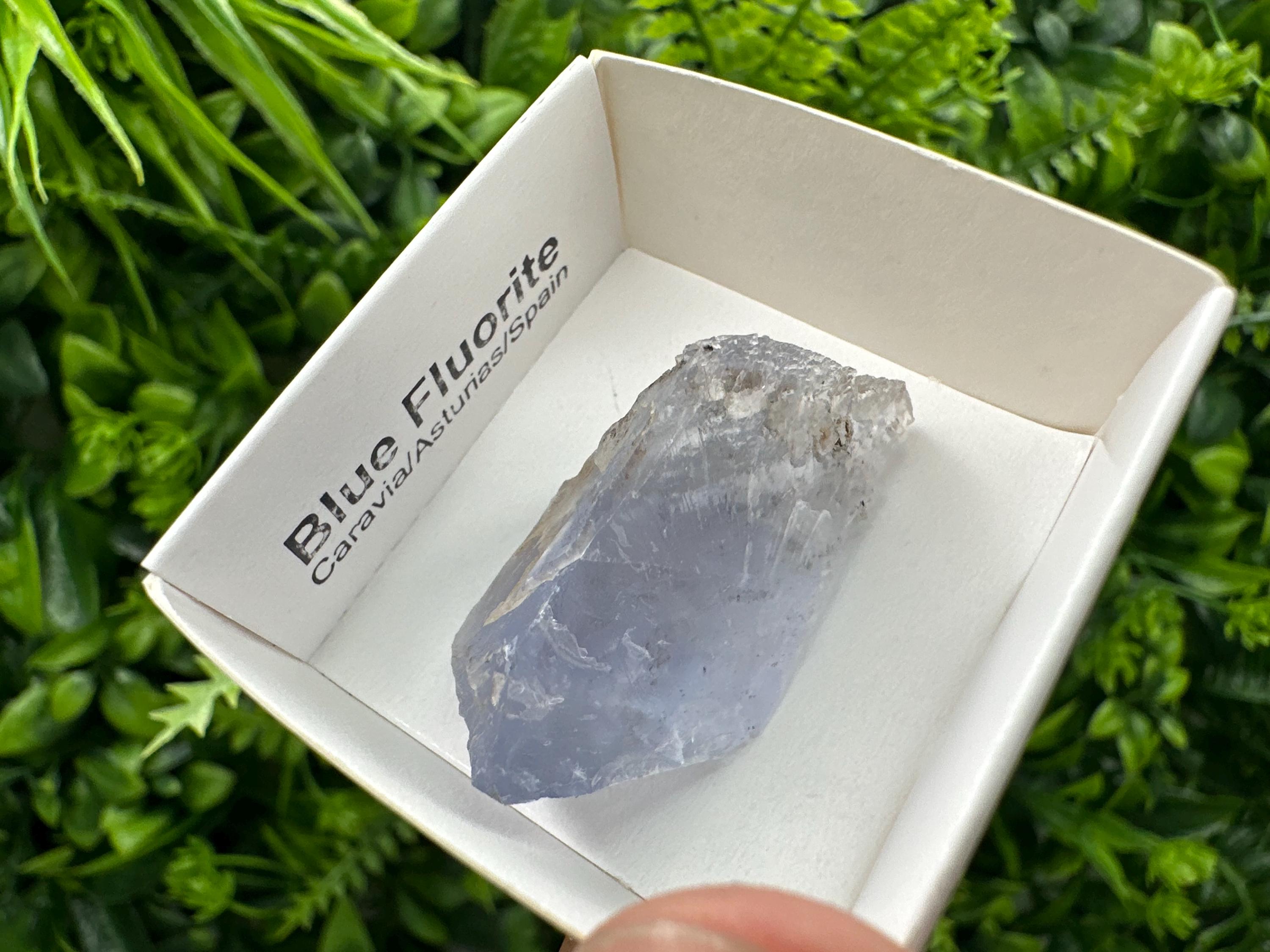 Blue Fluorite Mineral Specimen from Spain, Crystal Collection (4/2 cm)