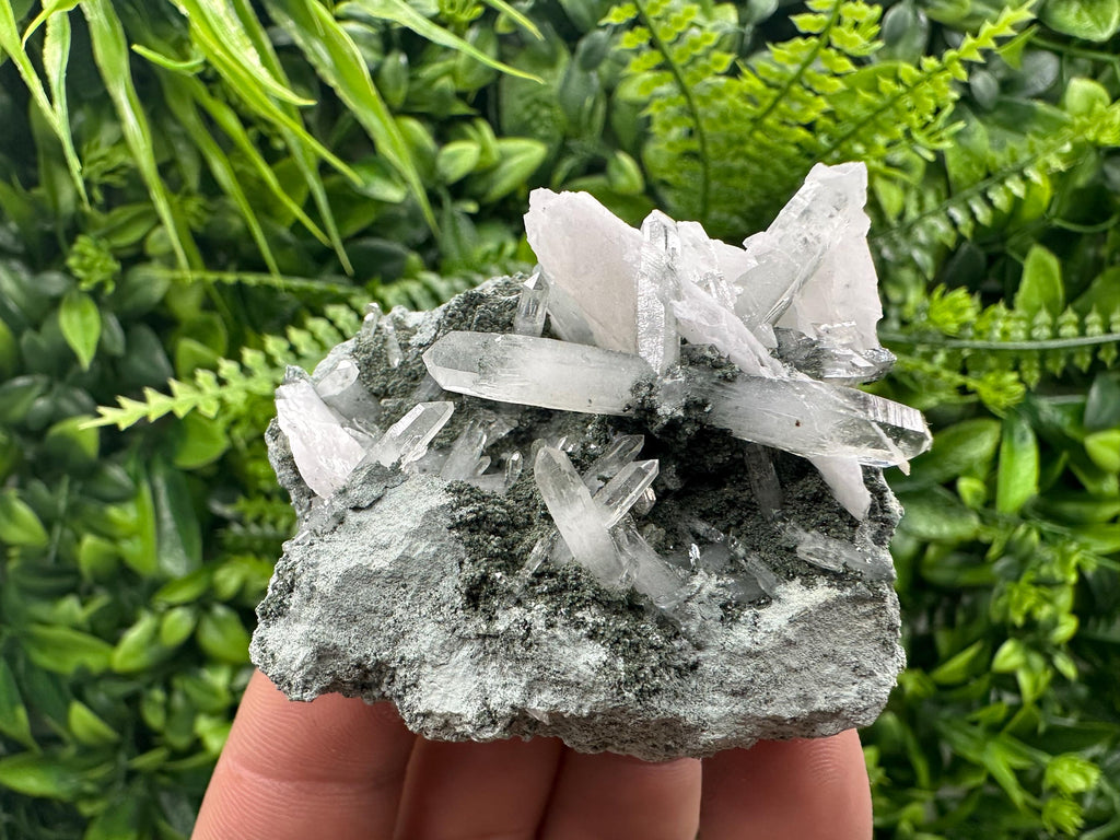 Quartz Chlorite Calcite Mineral Specimen, Borieva Mine Bulgaria