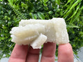 Rare Fluorescent Calcite after Barite on Chalcedony - Androvo Mine