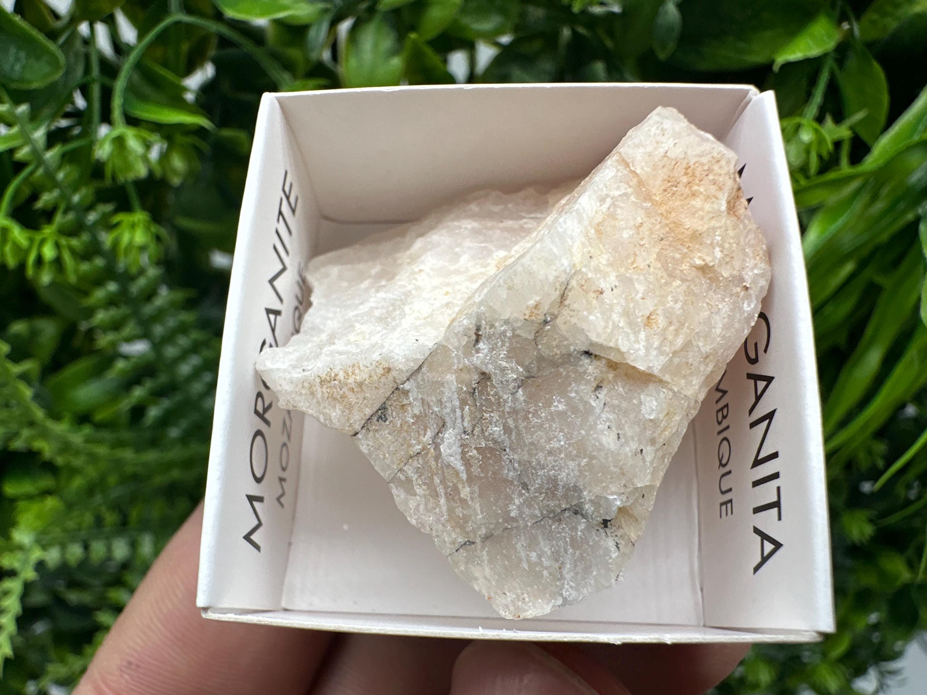 Rare Raw Morganite Crystal, Mozambique Mineral Specimen