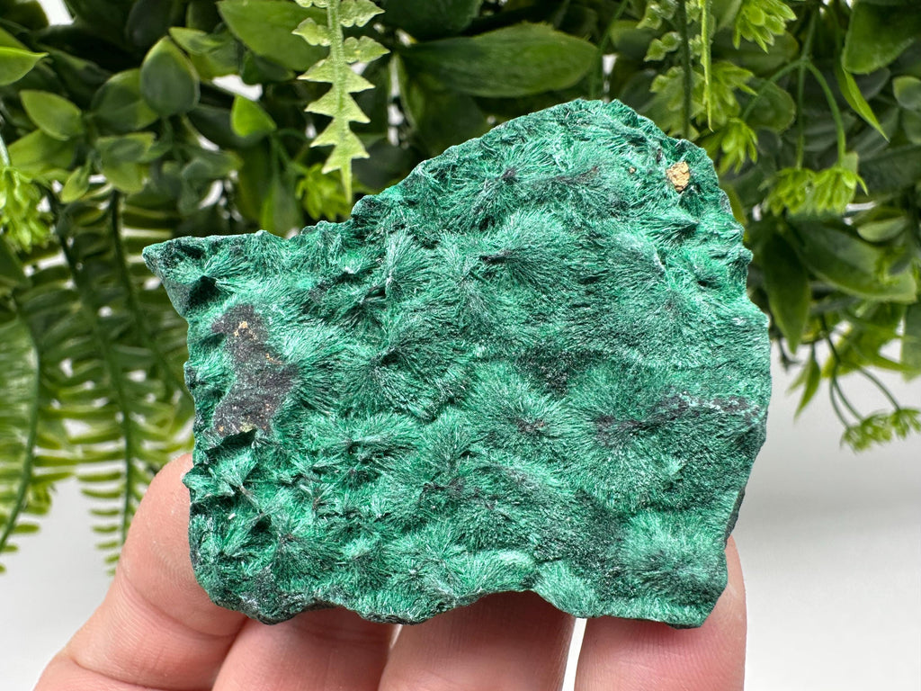Polished Green Malachite Crystal from Congo, Natural Specimen, Chakra Stone