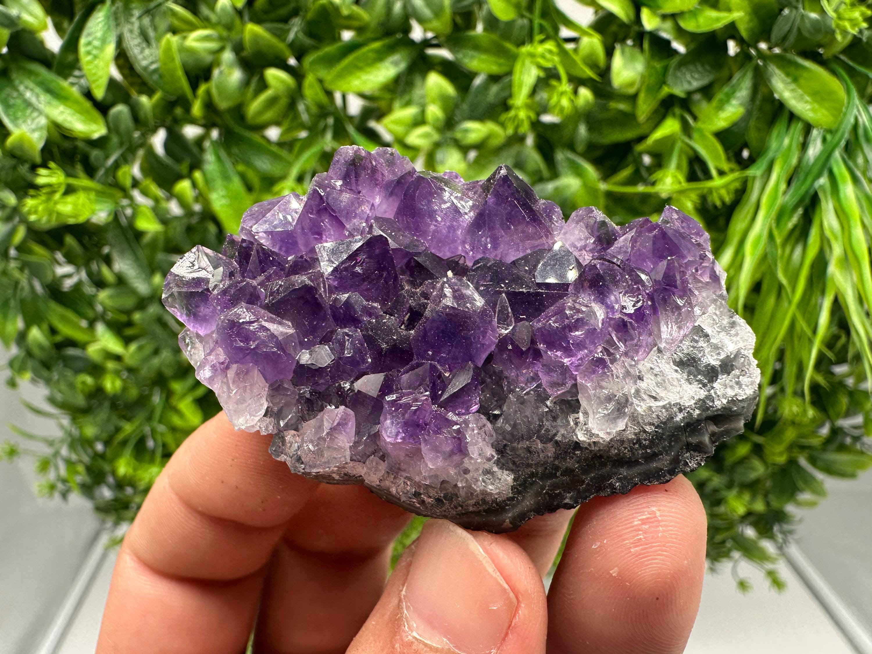 Uruguay Amethyst Cluster, Natural Purple Quartz, Home Decor