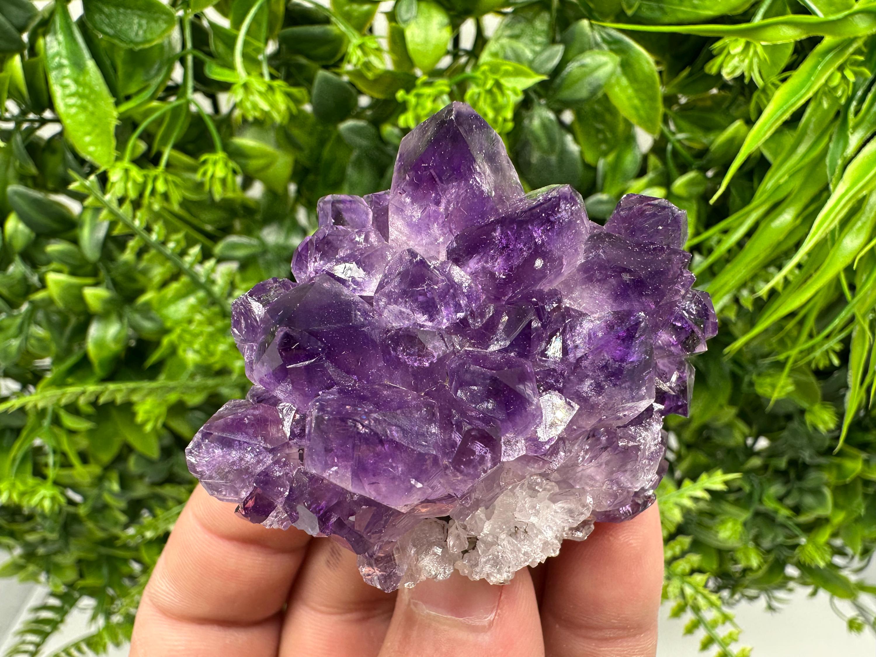 Uruguay Amethyst Cluster: Purple Quartz Crystal, Home Decor