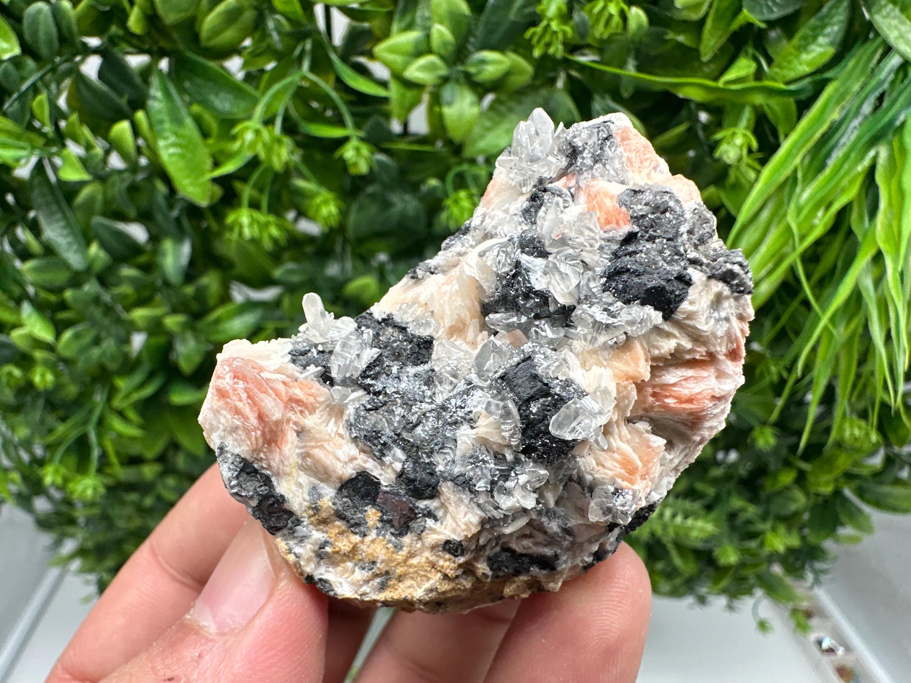 Wonderful Baryte with Cerussite on Galena from Morocco,Crystal, Mineral,Specimen,Cluster,Crystals,Barite Crystal,Cerussite Crystal,Specimen
