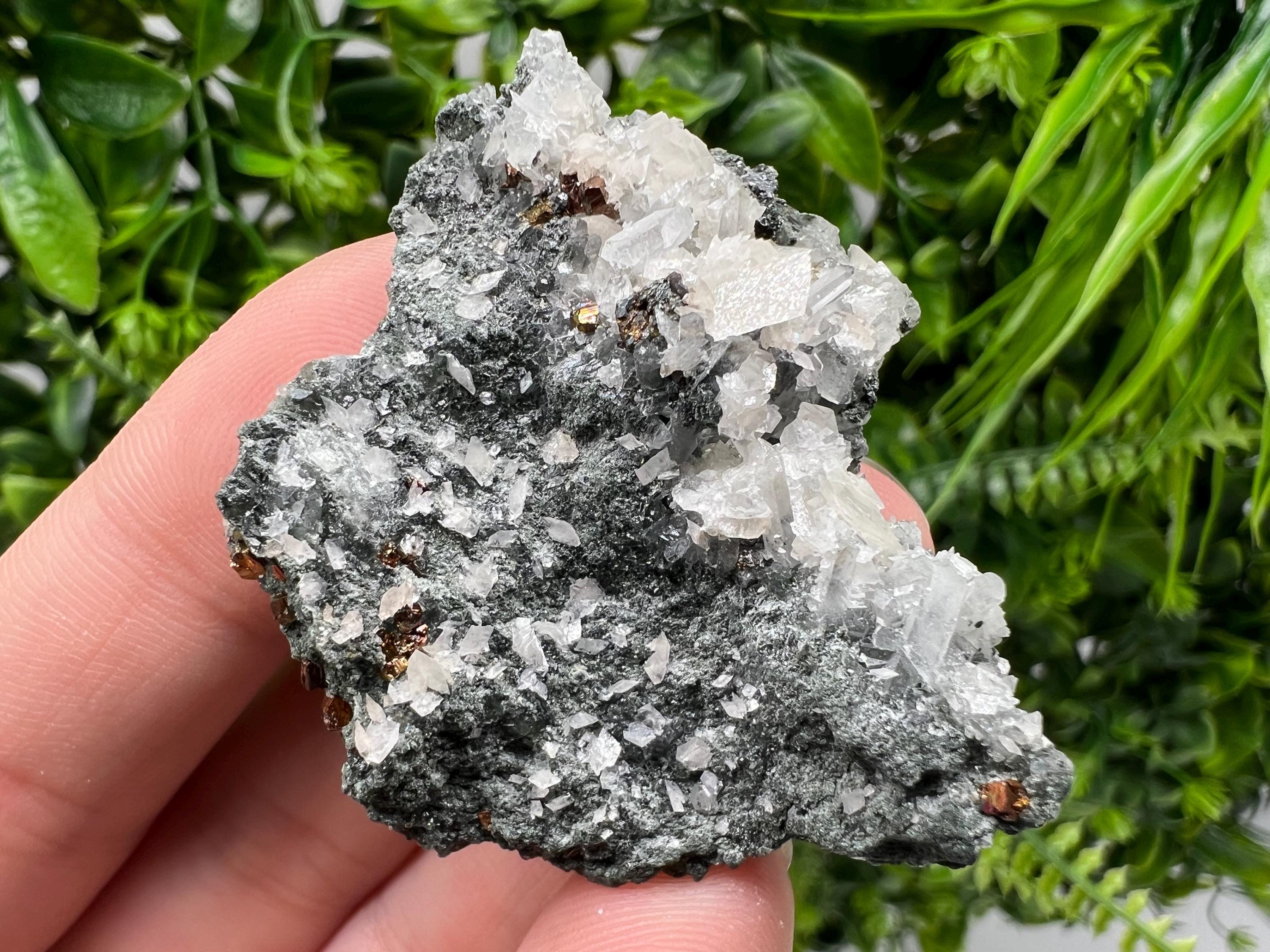 Calcite on Quartz Specimen, Borieva Mine, Madan Bulgaria