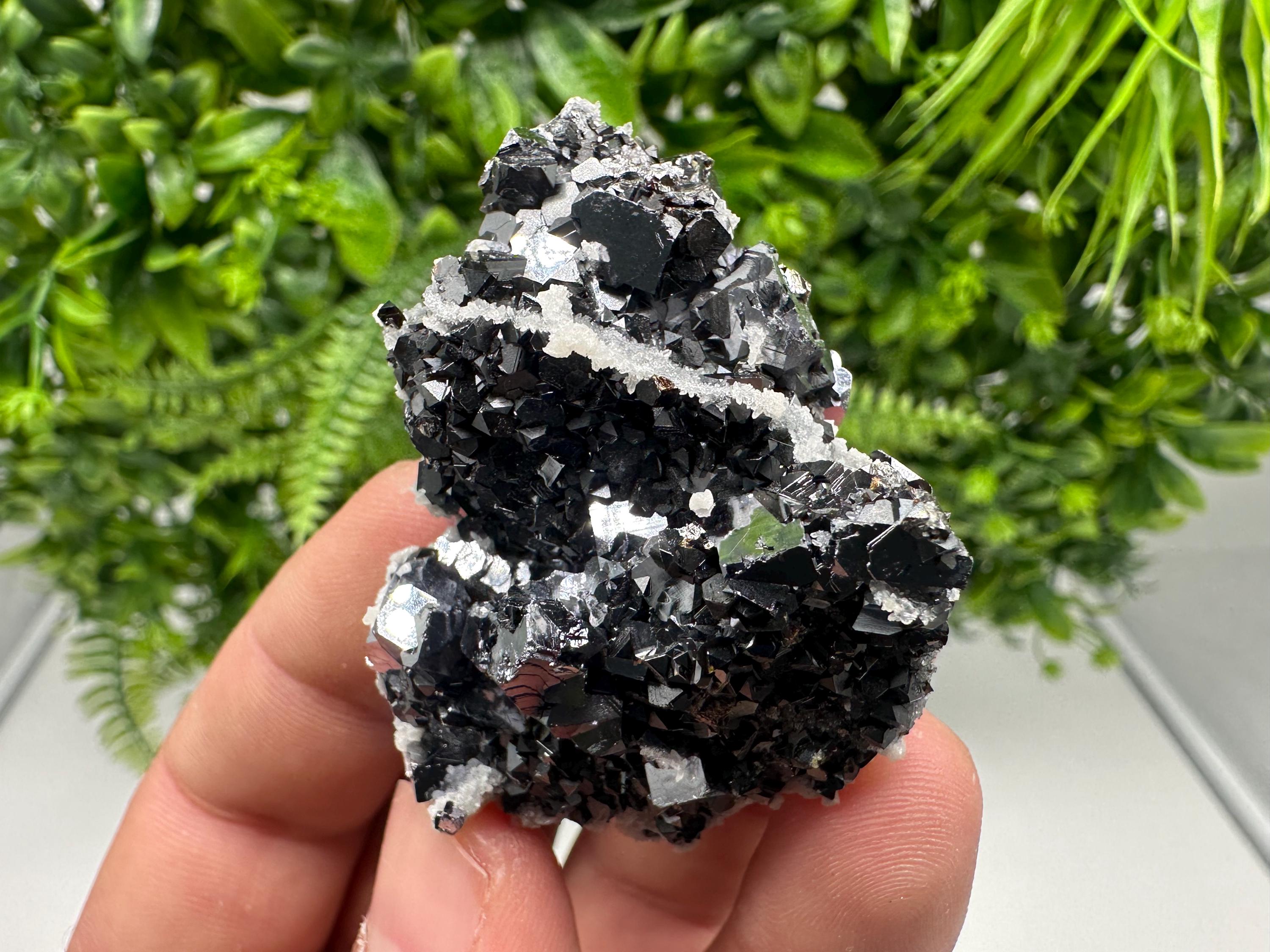 Collected Skeletal GALENA,Sphalerite,Quartz,Calcite from Krushev dol mine,Madan,Bulgaria,natural,collectible mineral specimen home decor