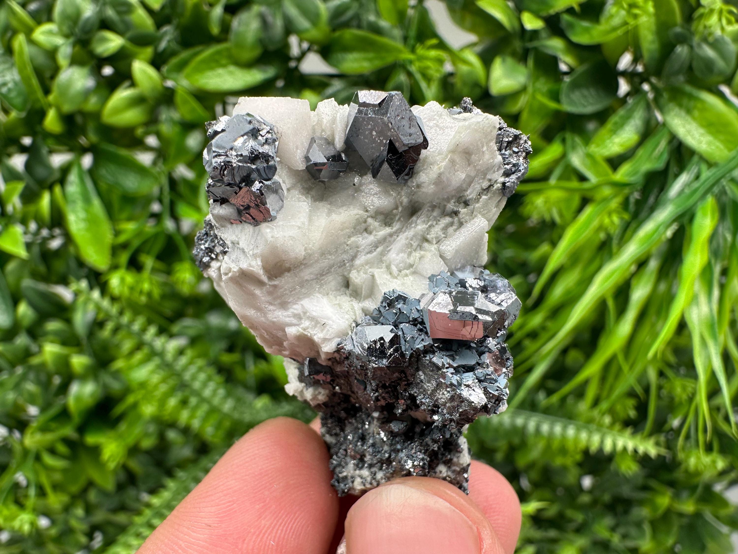 Stunning Shpinel Galena on Sphalerite,Calcite from Borieva mine,Madan,Bulgaria,Natural,collectible mineral specimen,home decor,collectible’s