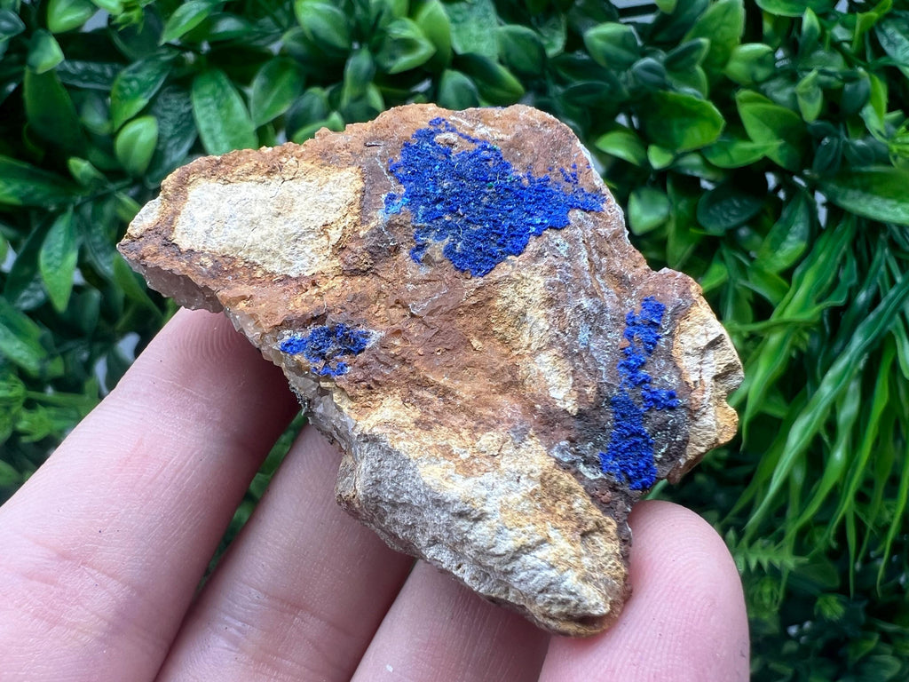 Azurite Malachite Mineral Specimen: Moroccan Blue-Green Crystal, Home Decor