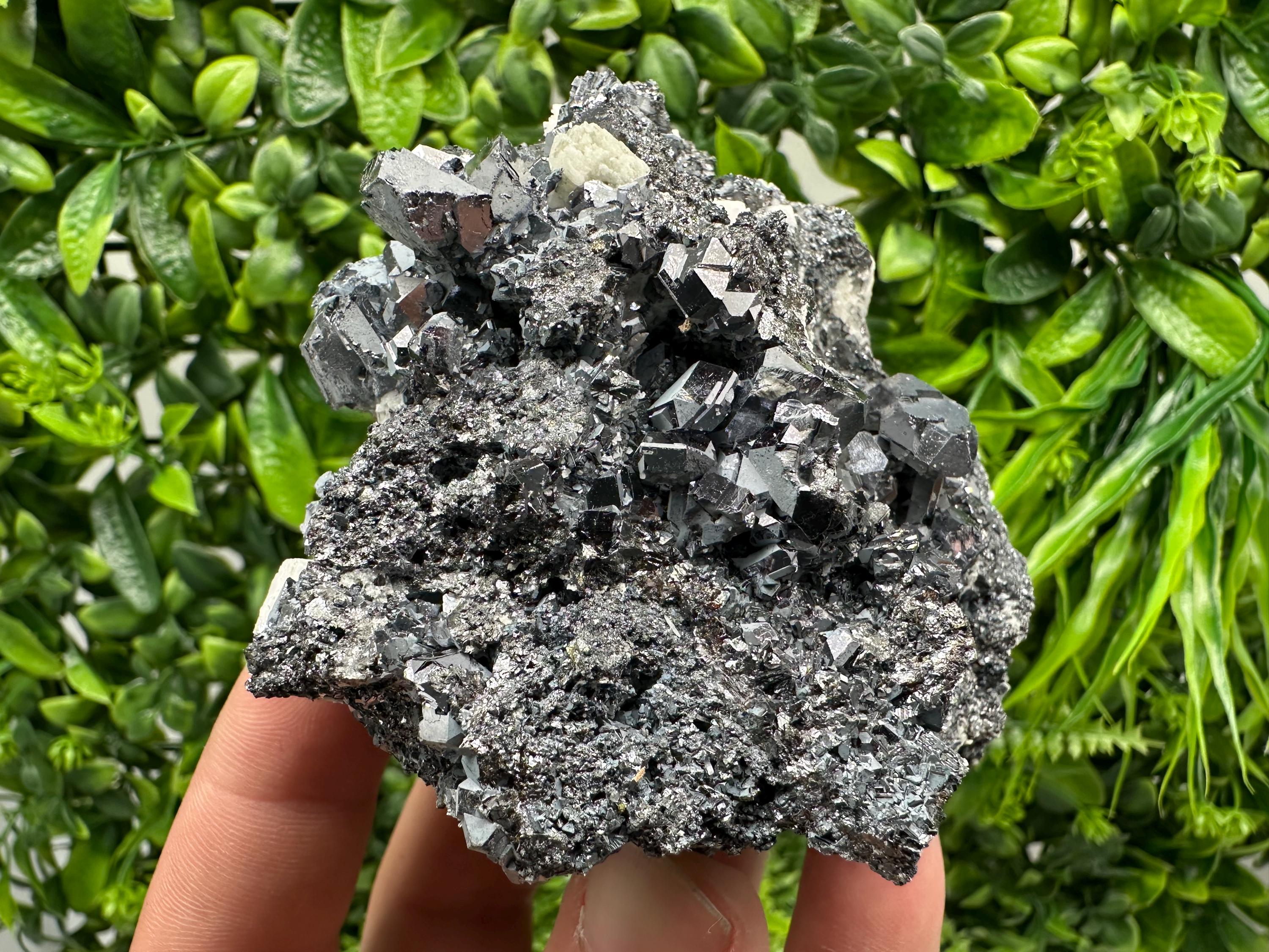 Galena Sphalerite Mineral Specimen: Quartz with Siderite, Madan Bulgaria