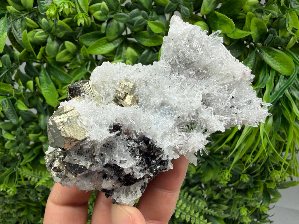 Pyrite Sphalerite Quartz  Mineral Specimen, Krushev dol Mine