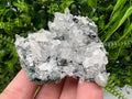 Calcite on Quartz Crystal: Borieva Mine, Bulgaria