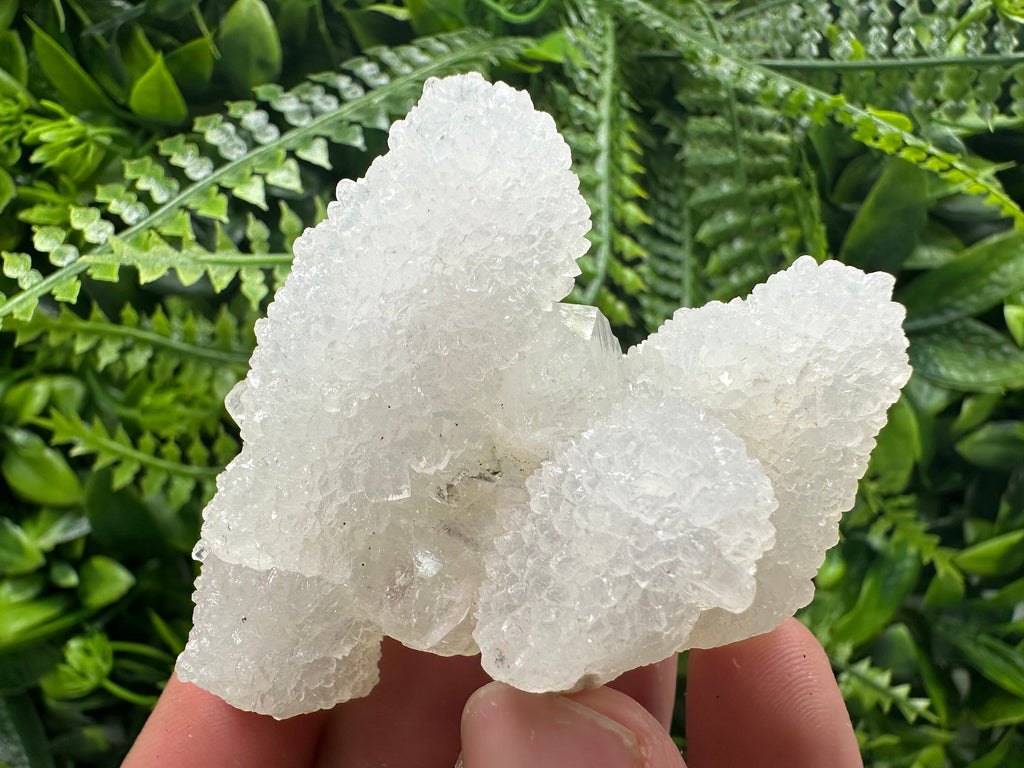Transparent Apophyllite on Chalcedony, India Mineral Specimen