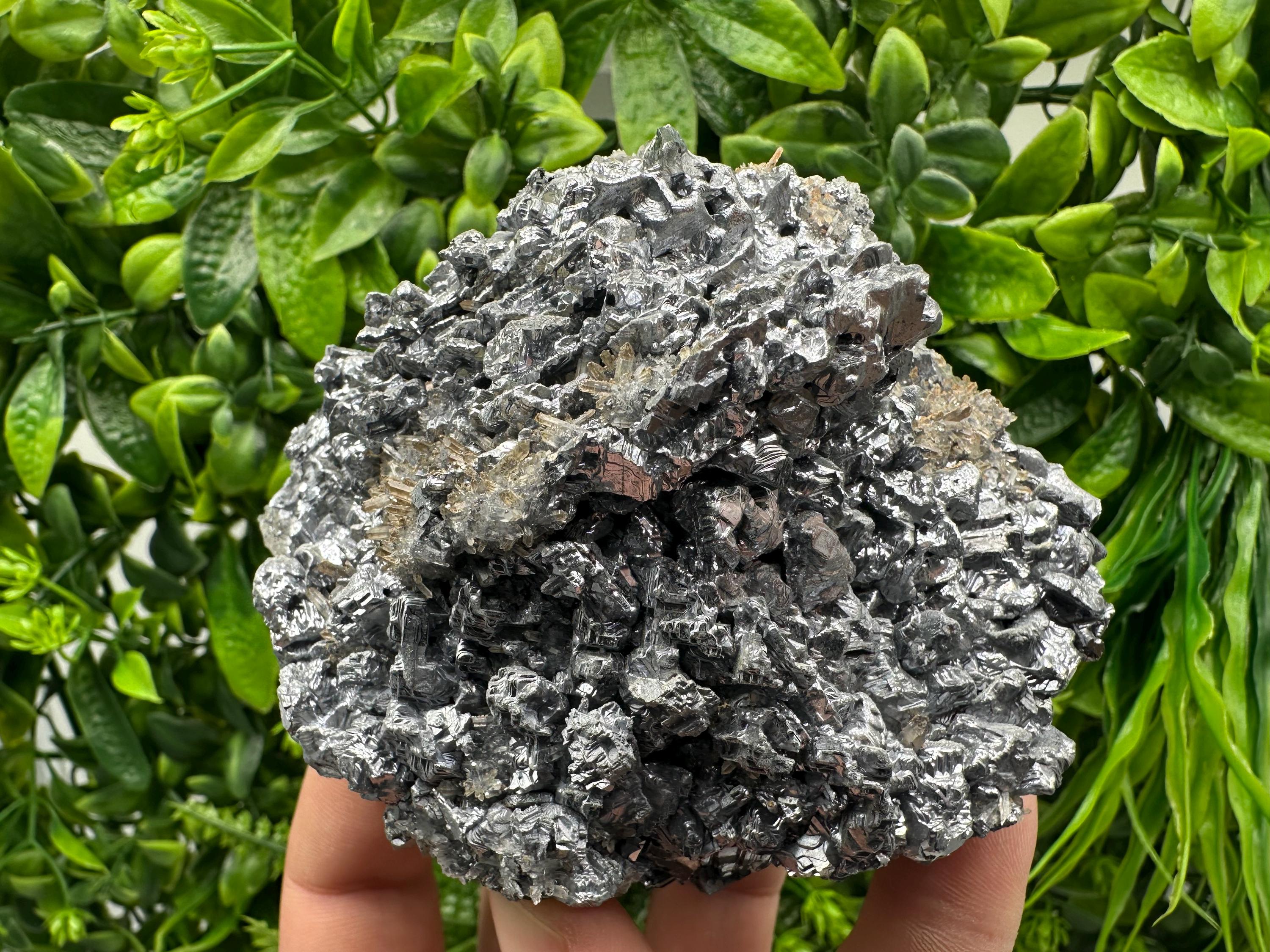 Rare Galena Cluster with Quartz - Krushev dol Mine, Bulgaria
