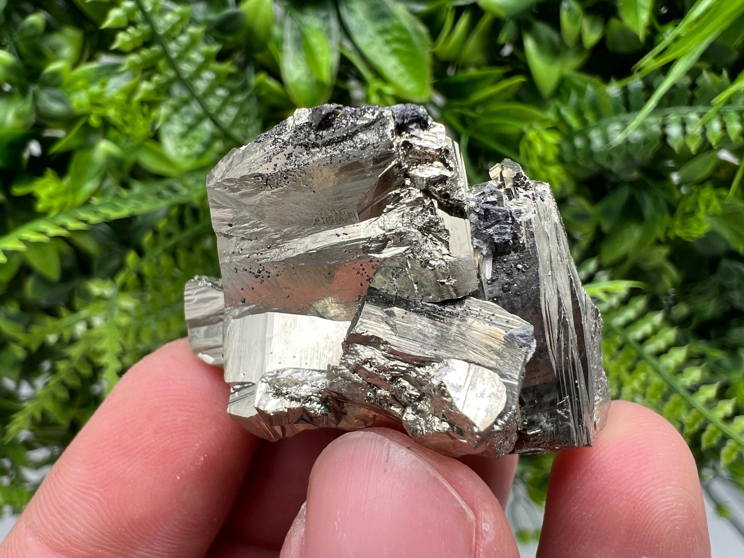 Pyrite on Sphalerite, Bulgaria Mineral Specimen