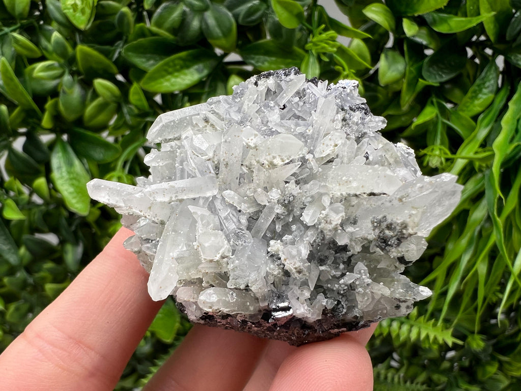 Transparent Quartz Cluster, Borieva Mine Mineral Specimen, Home Decor Crystal