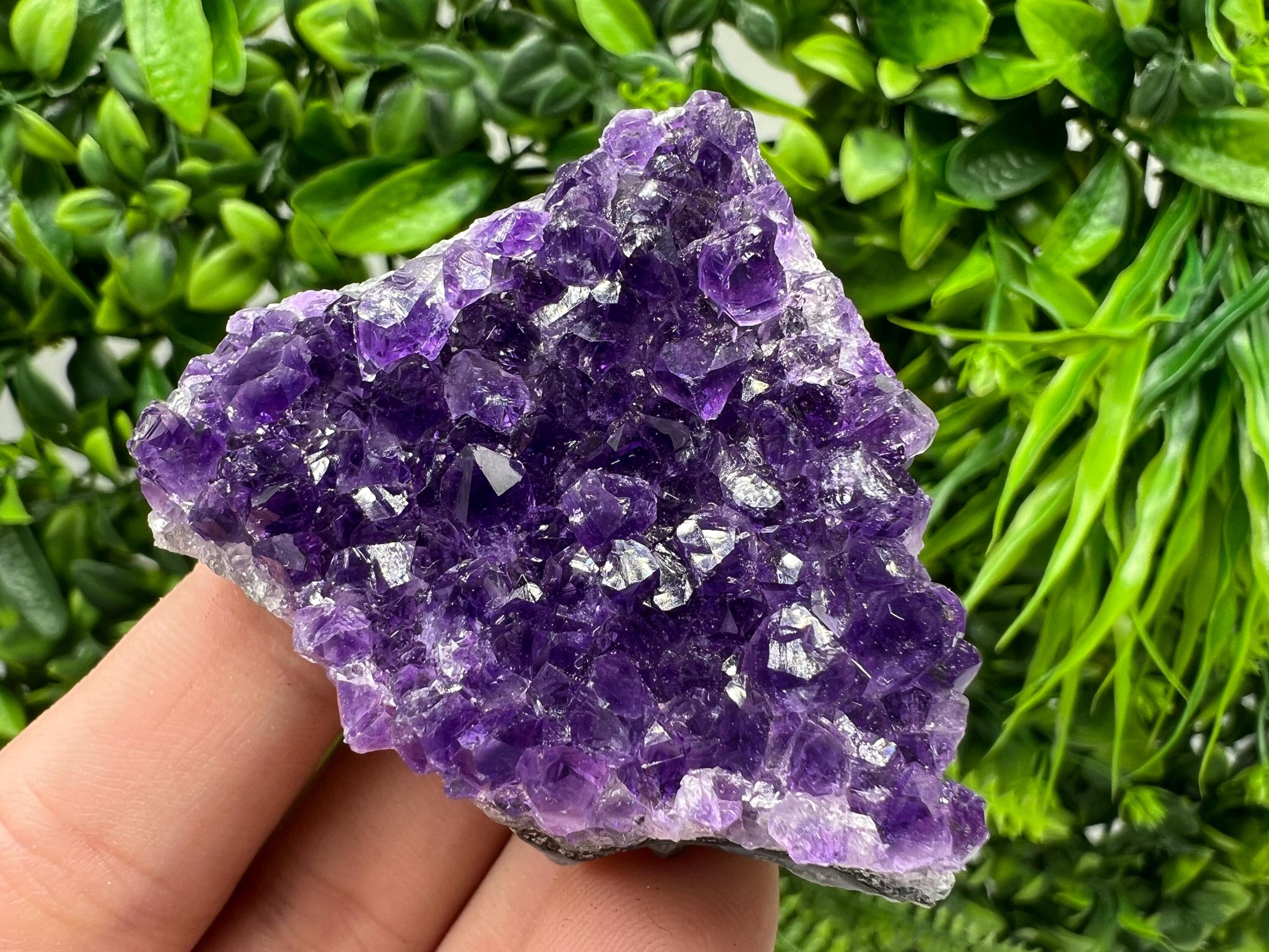 Uruguay Amethyst Crystal: Purple Quartz Home Decor, Energy Stone